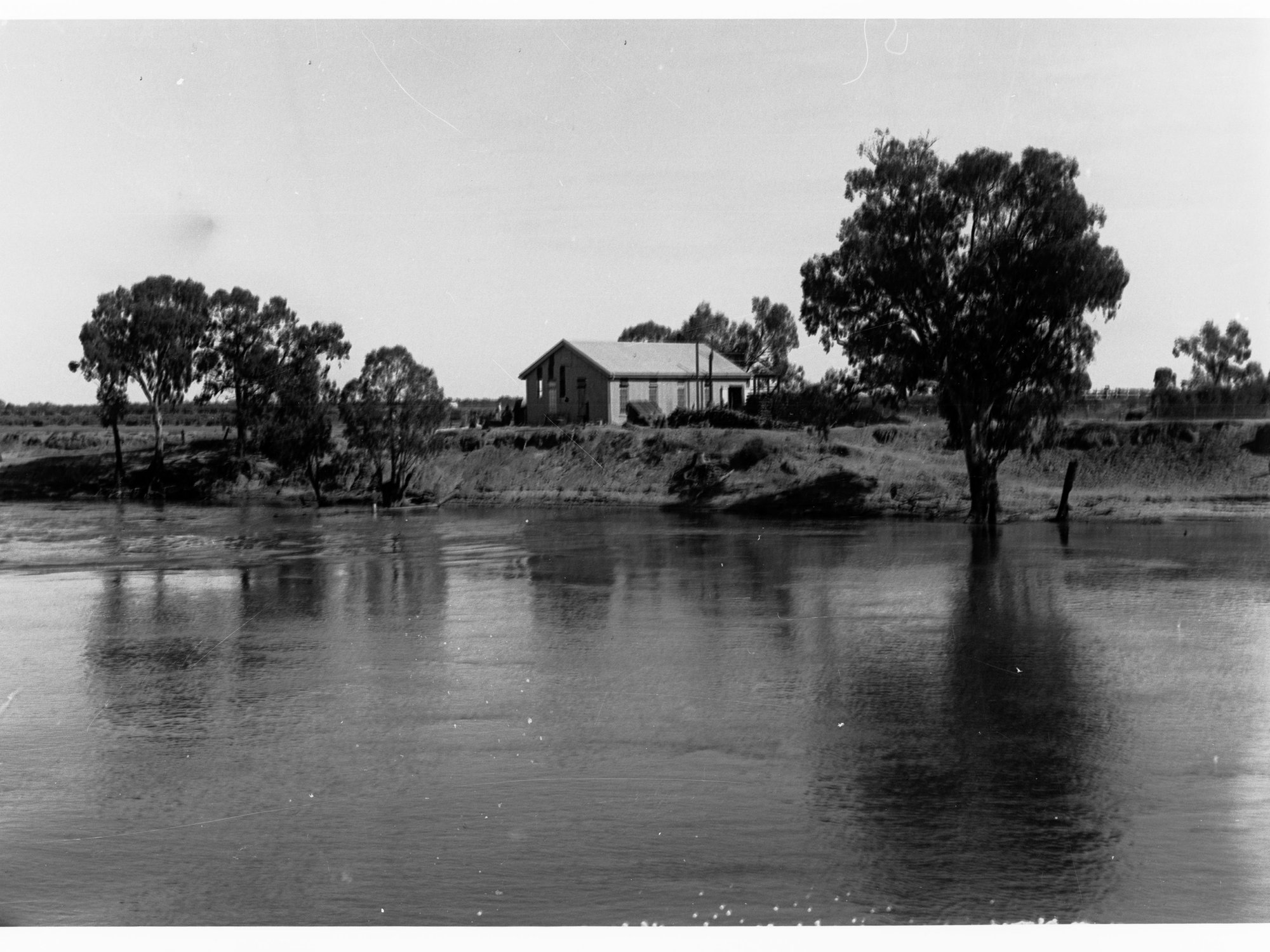 Wentworth showing a large shed near river