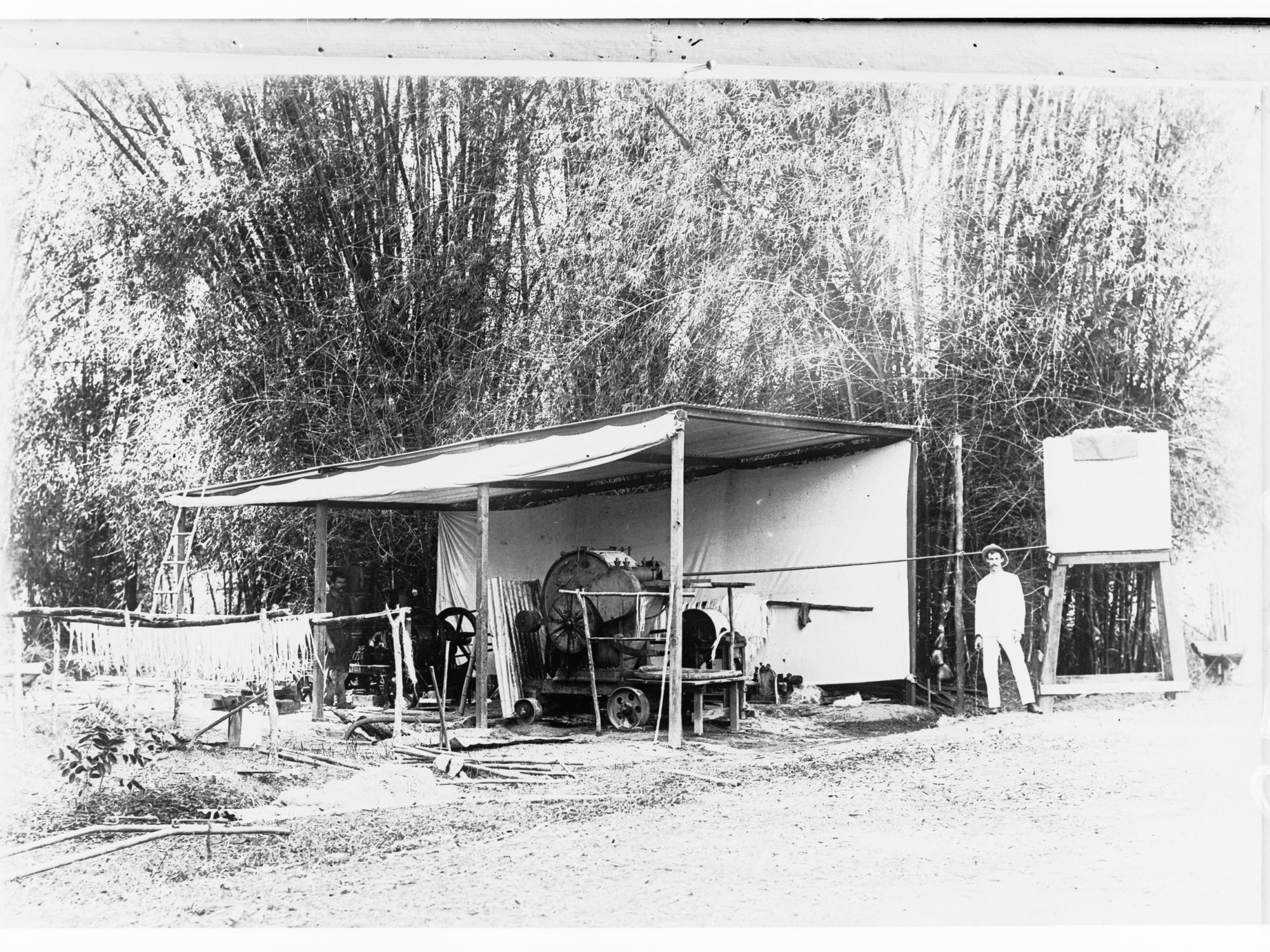 Sisal hemp machinery at Botanical Gardens, Palmerston - Northern Territory