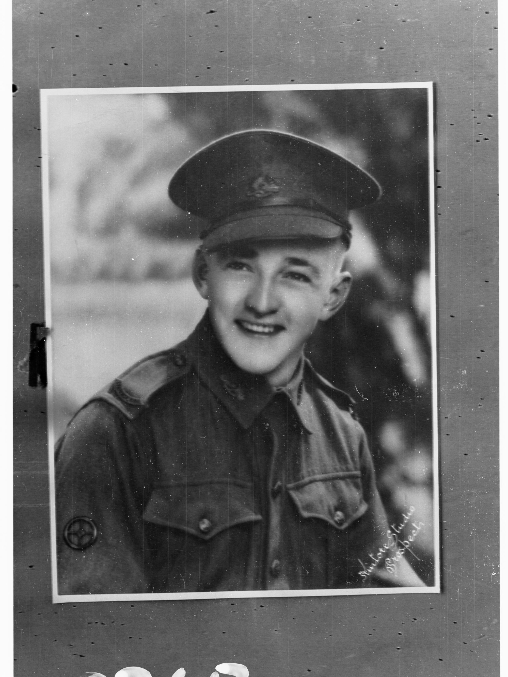 Portrait of a soldier in Australian Imperial Force - photo copied for Roll of Honour