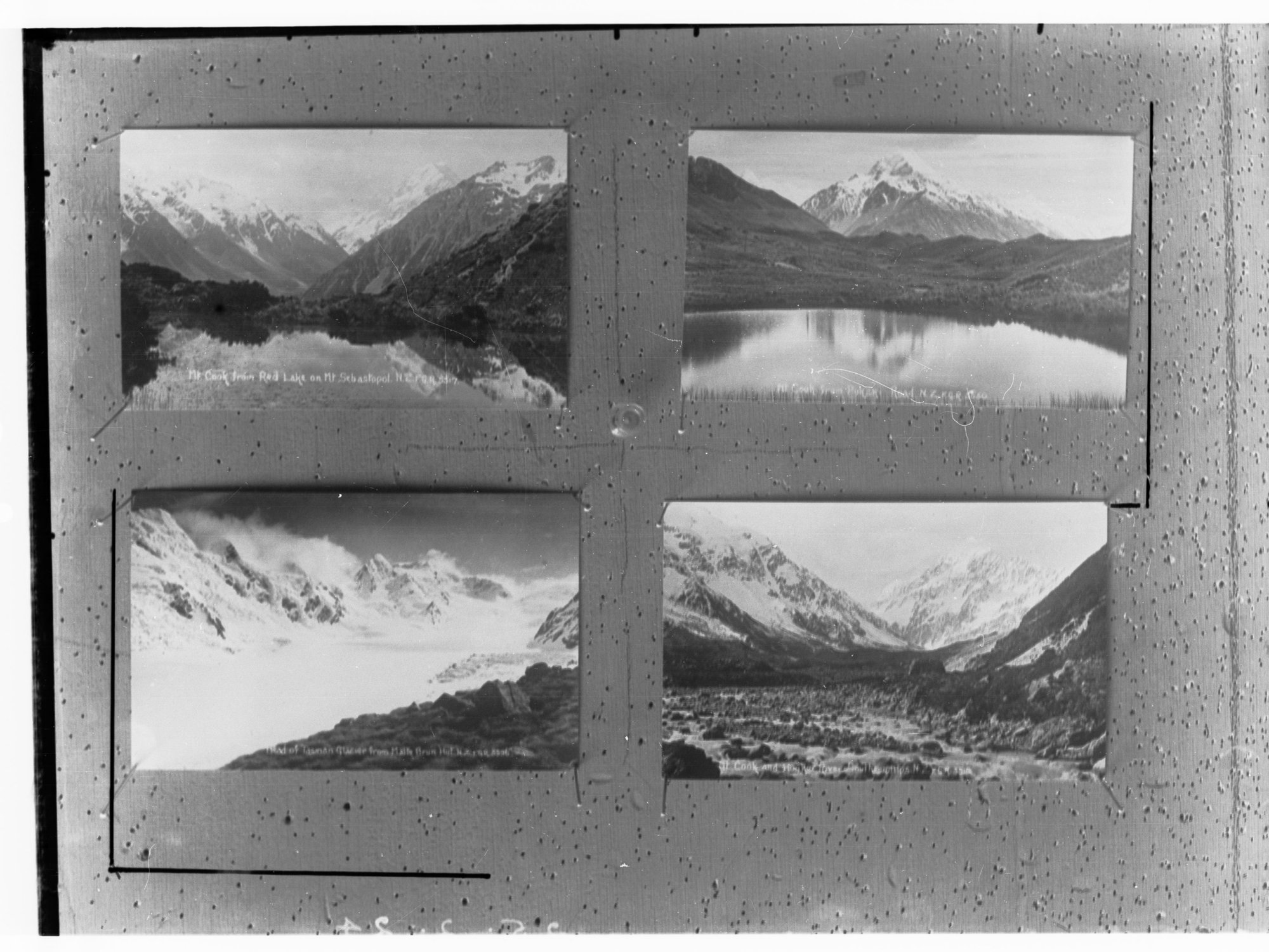 Photograph of postcards from New Zealand