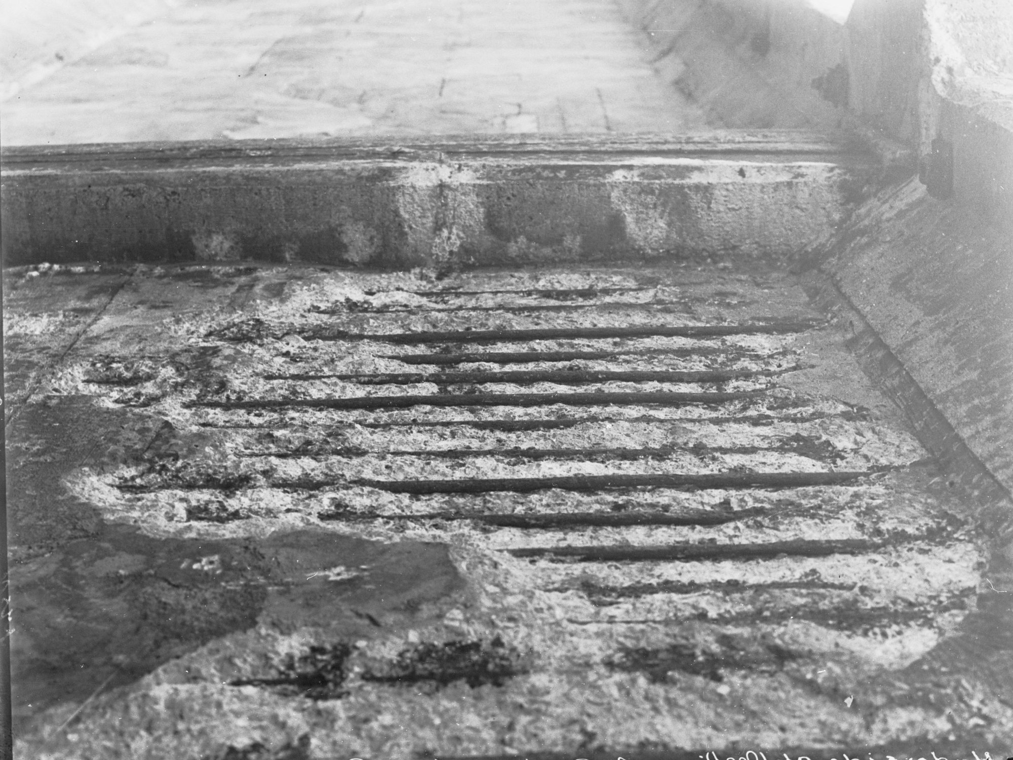 Sugar Company's wharf at Port Adelaide - underside of decking
