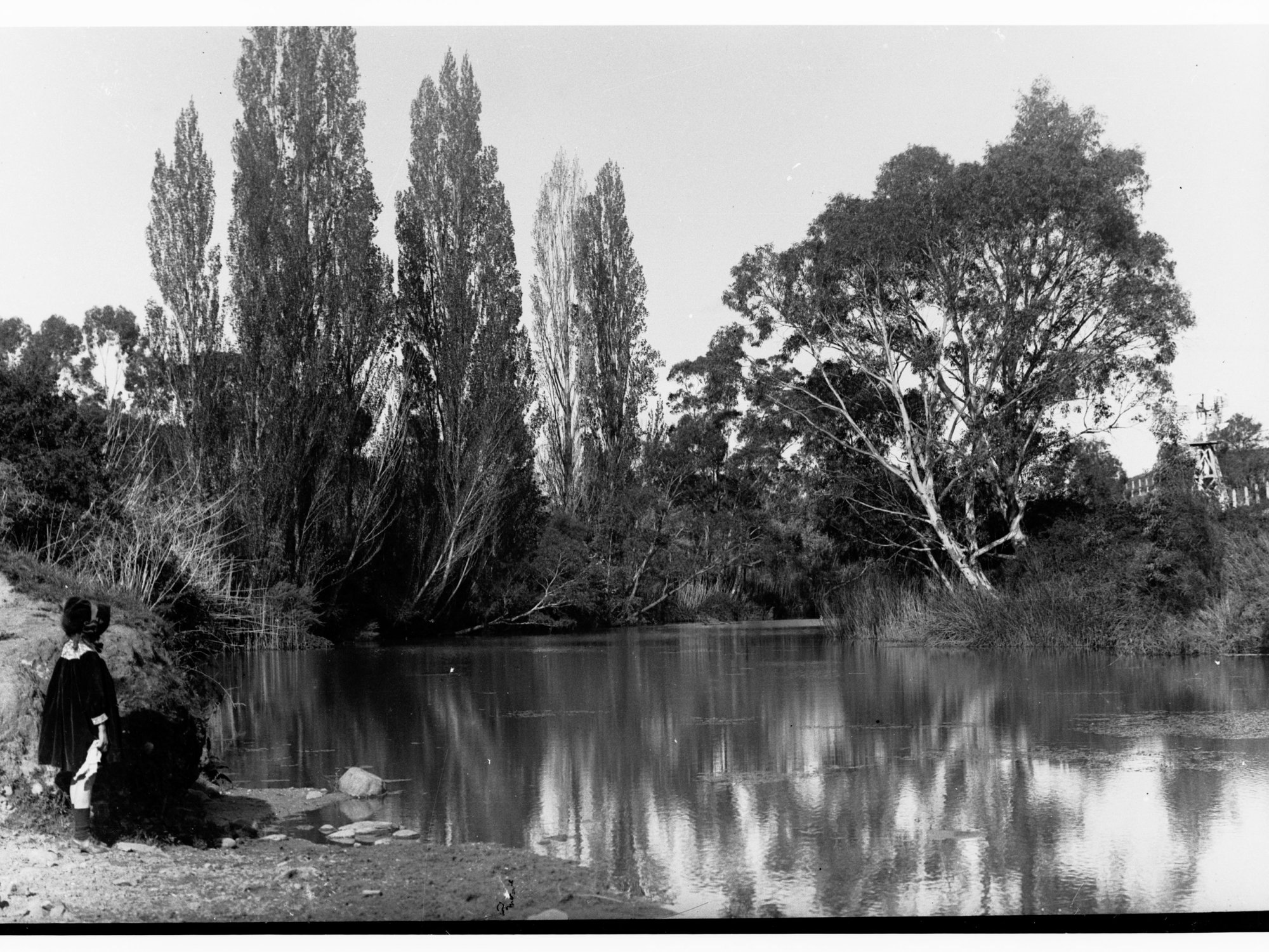 View at Clarendon - Girl by lake
