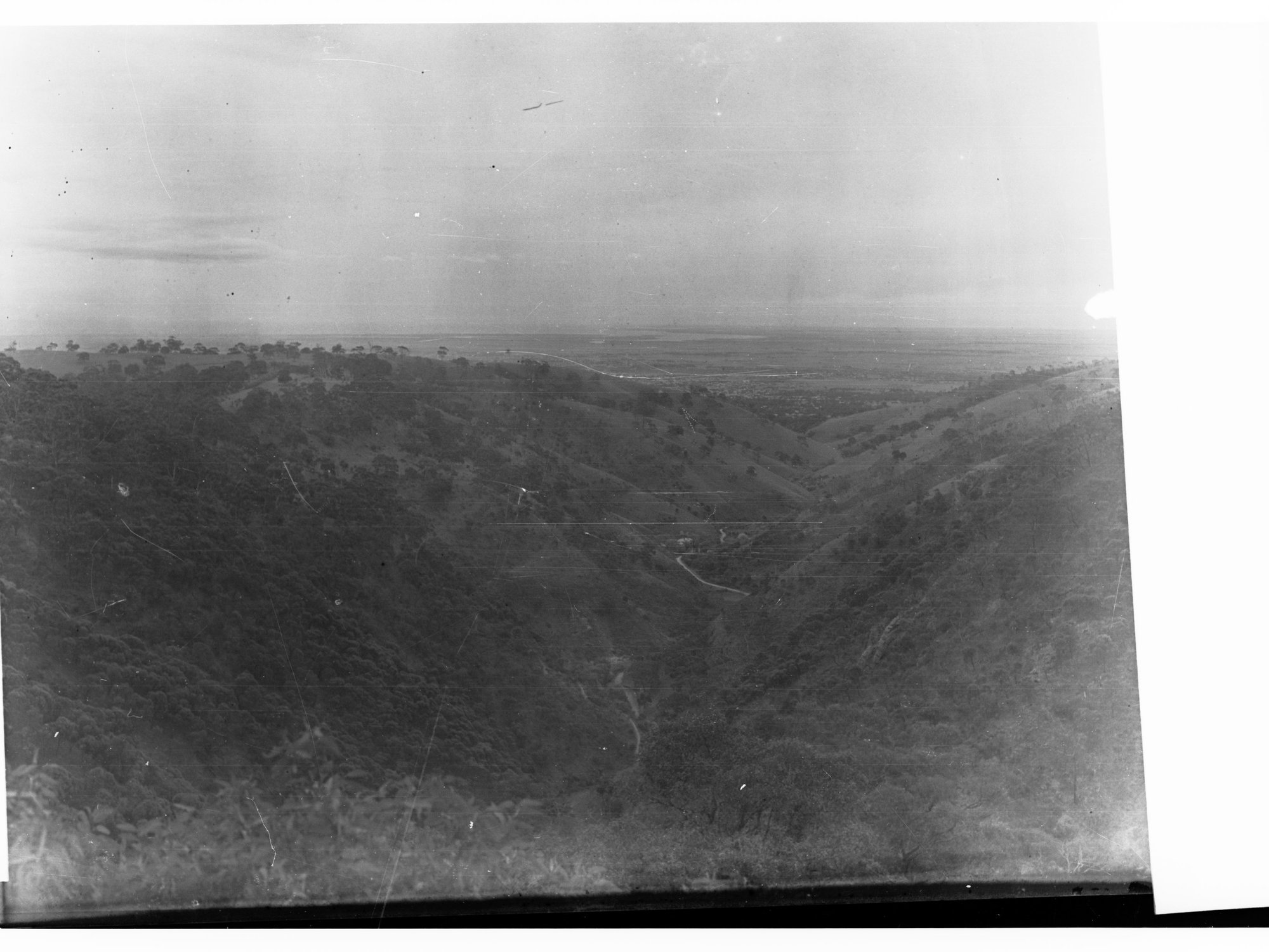 Waterfall Gully Showing Adelaide in the Distance