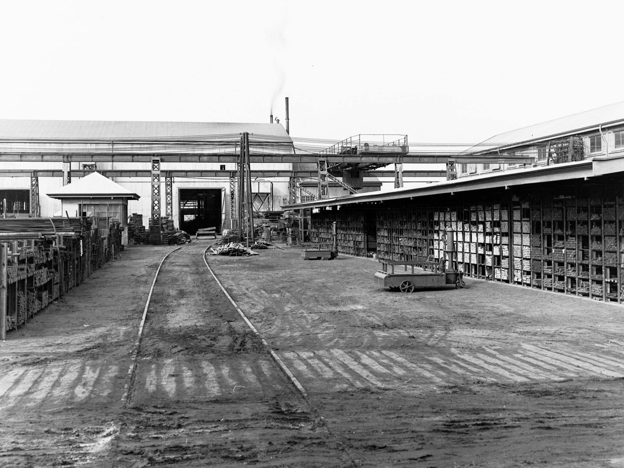 Storeyard at Islington Railway Workshop