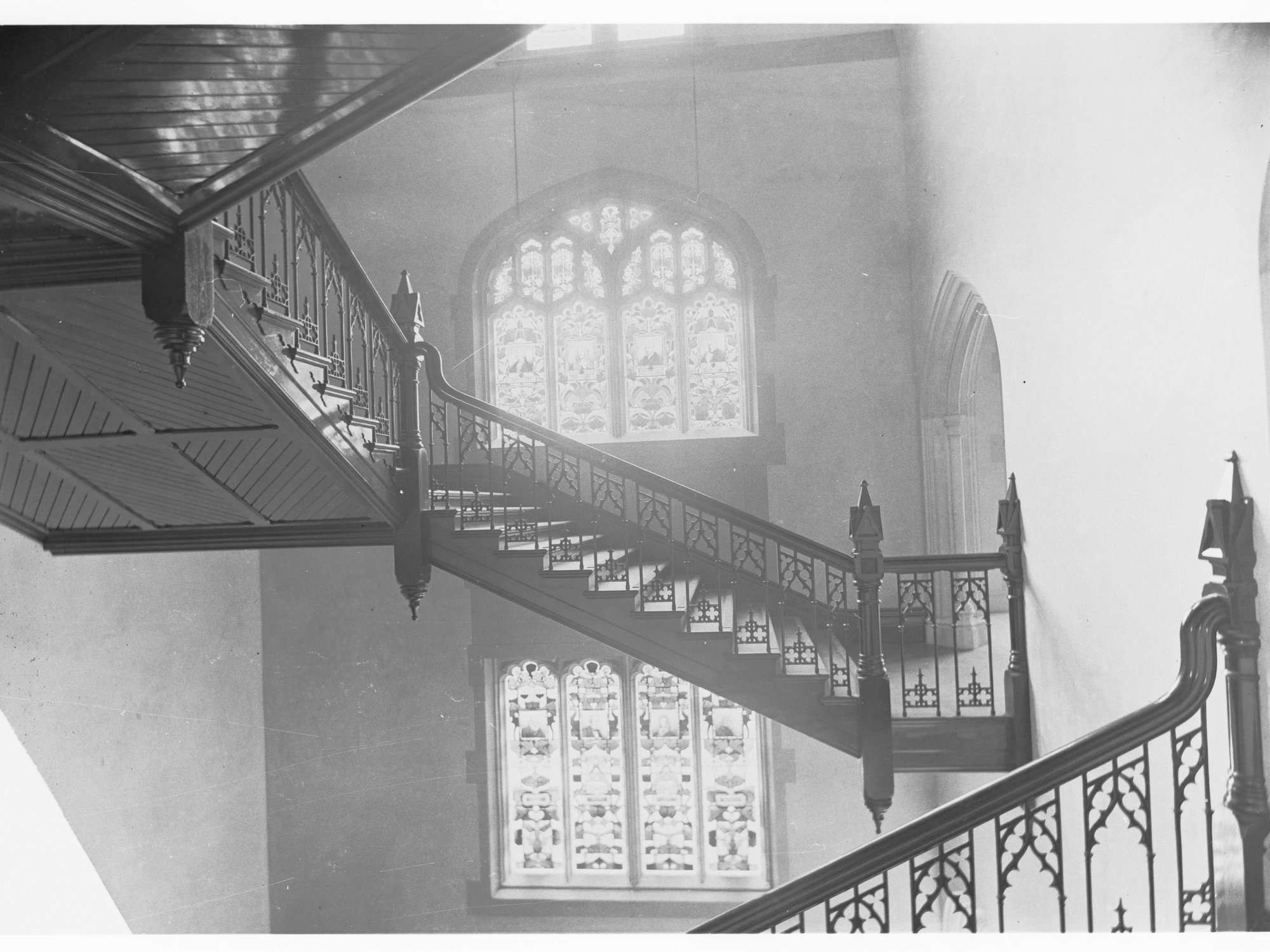 Staircase in the South Australian School of Mines and Industries, Brookman building - (now Adelaide University Building )