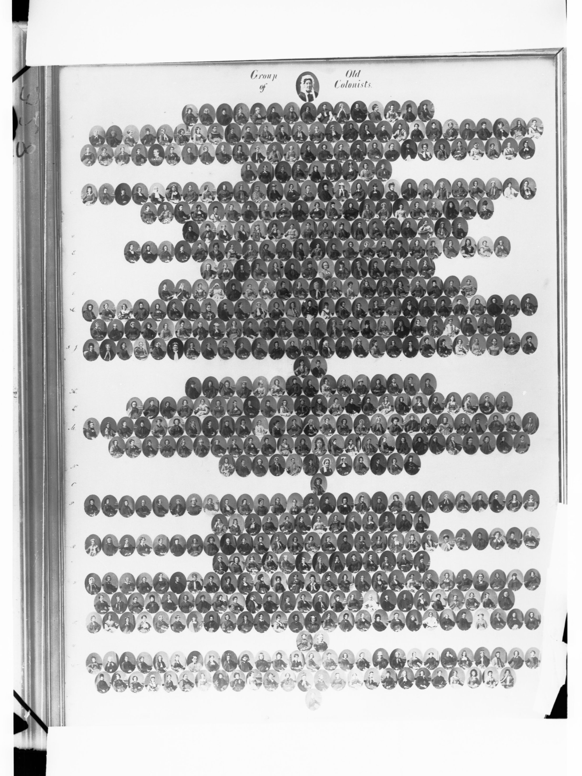 Group of Old Colonists Cameo Portraits