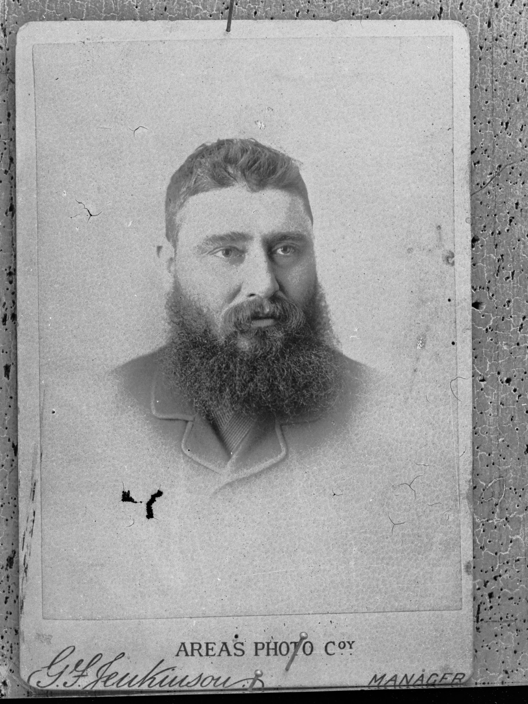 No information recorded - unidentified man - Portrait by G F Jenkinson