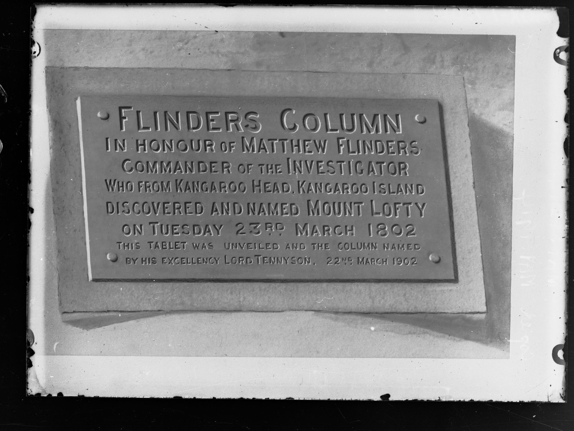 Flinders Column - erected at Mount Lofty