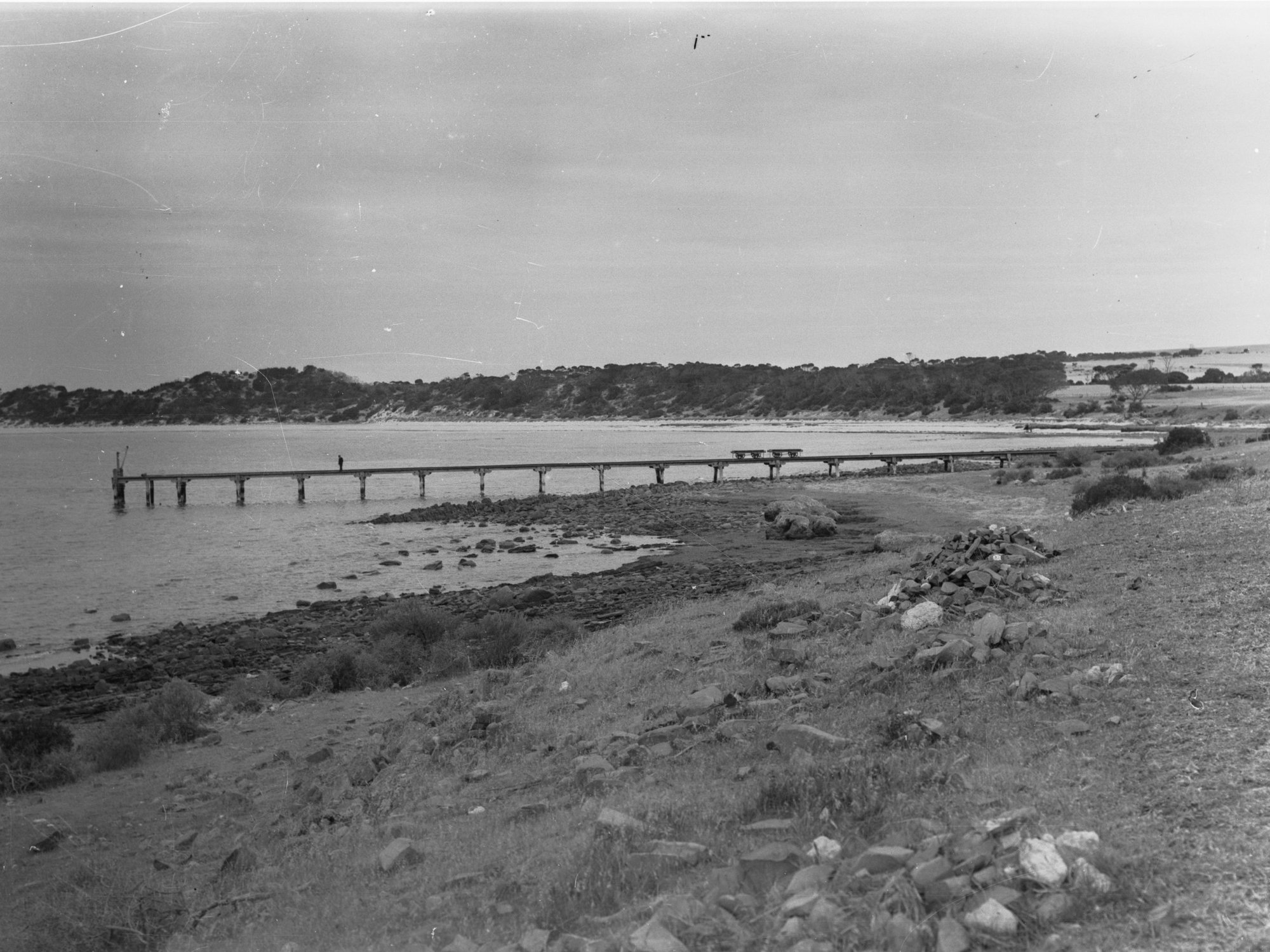 Emu Bay, Kangaroo Island, showing jetty