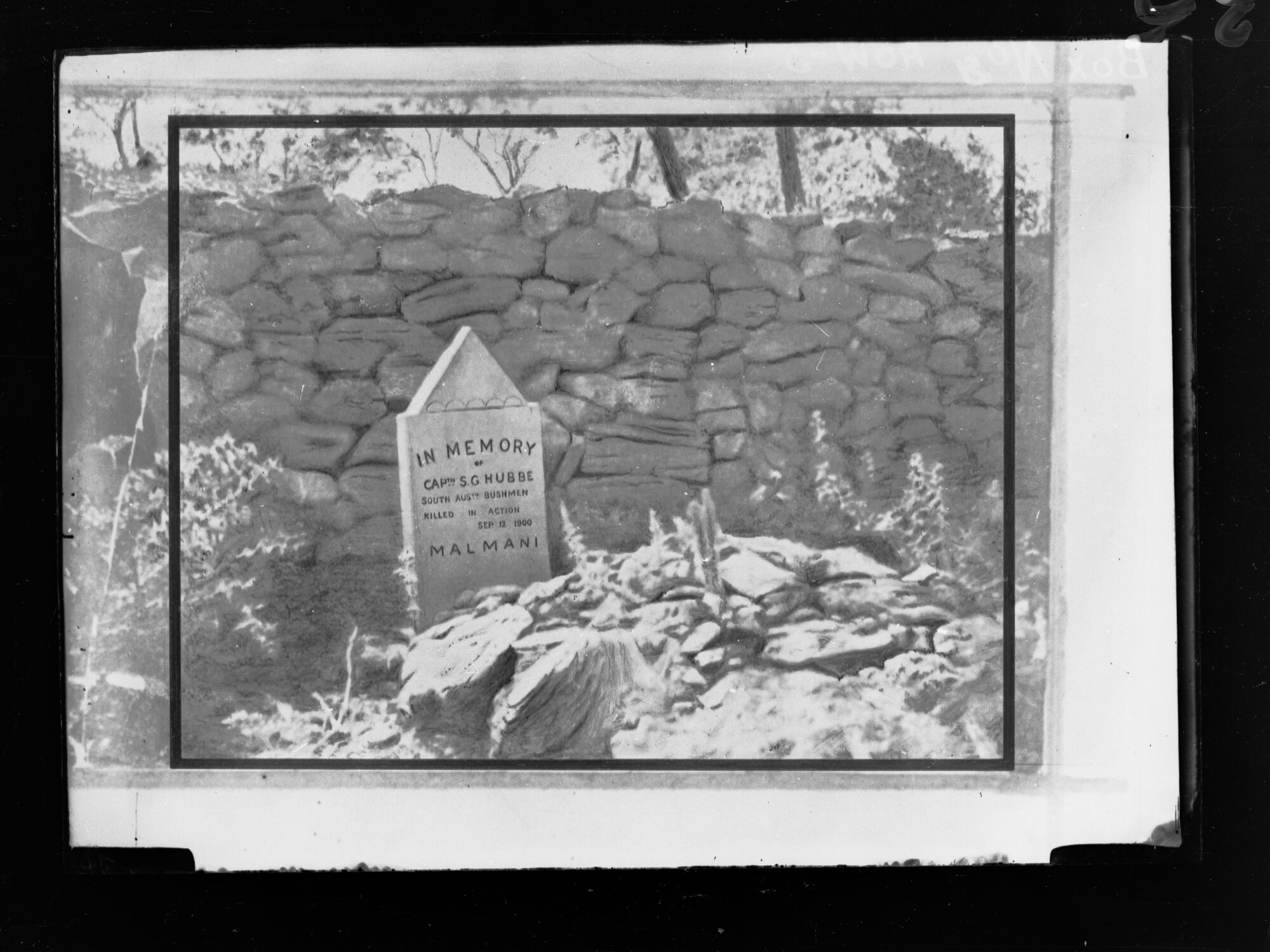 Gravestone of Captain Samel Grau Hubbe 