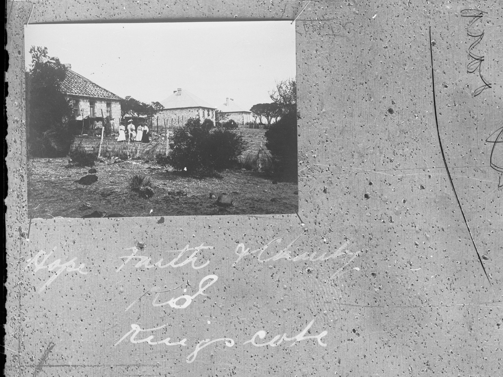 First settlers' homes - houses named Faith, Hope and Charity