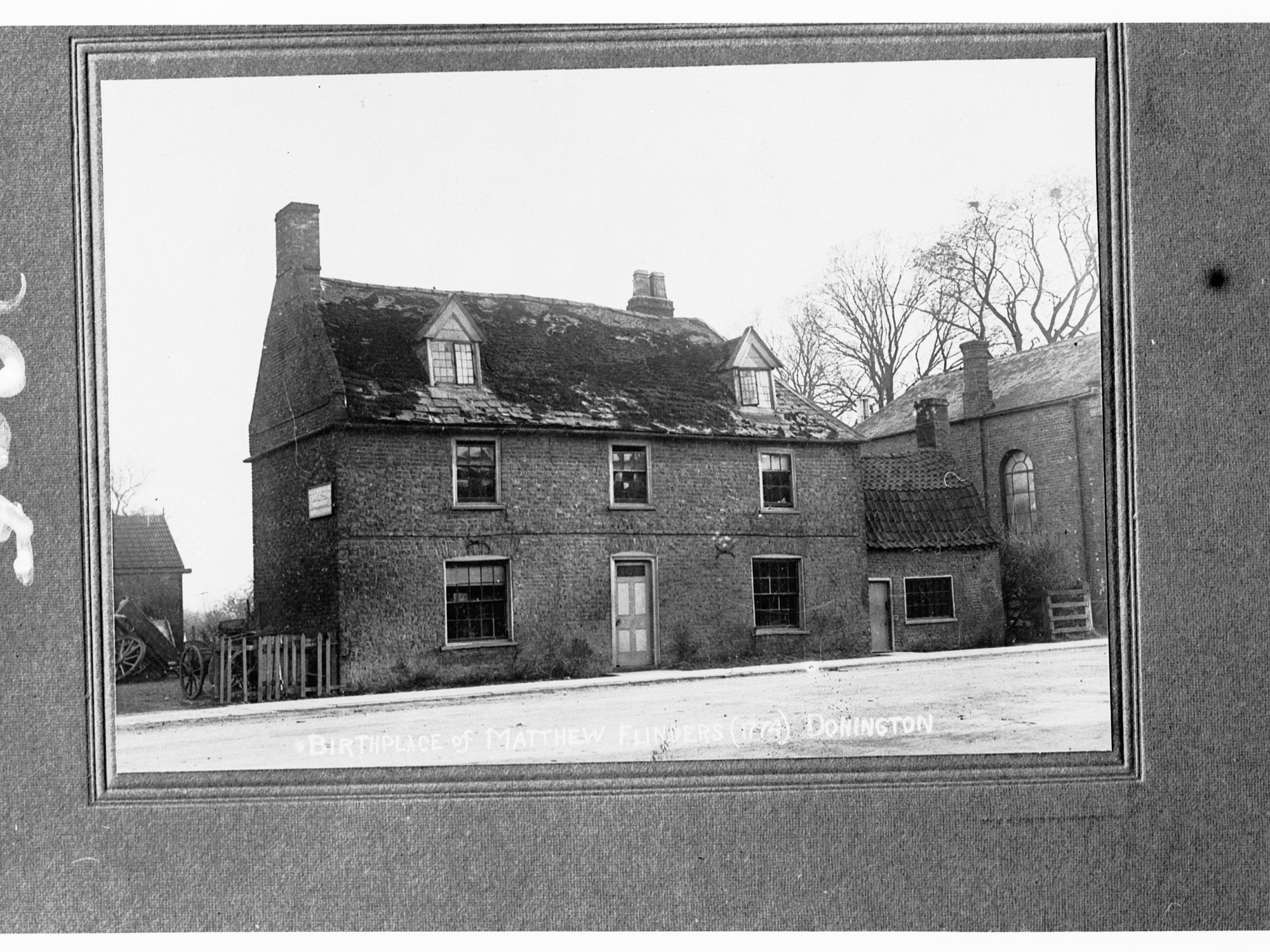 Birthplace of Matthew Flinders (1774), Donington - showing the house at Donington, England