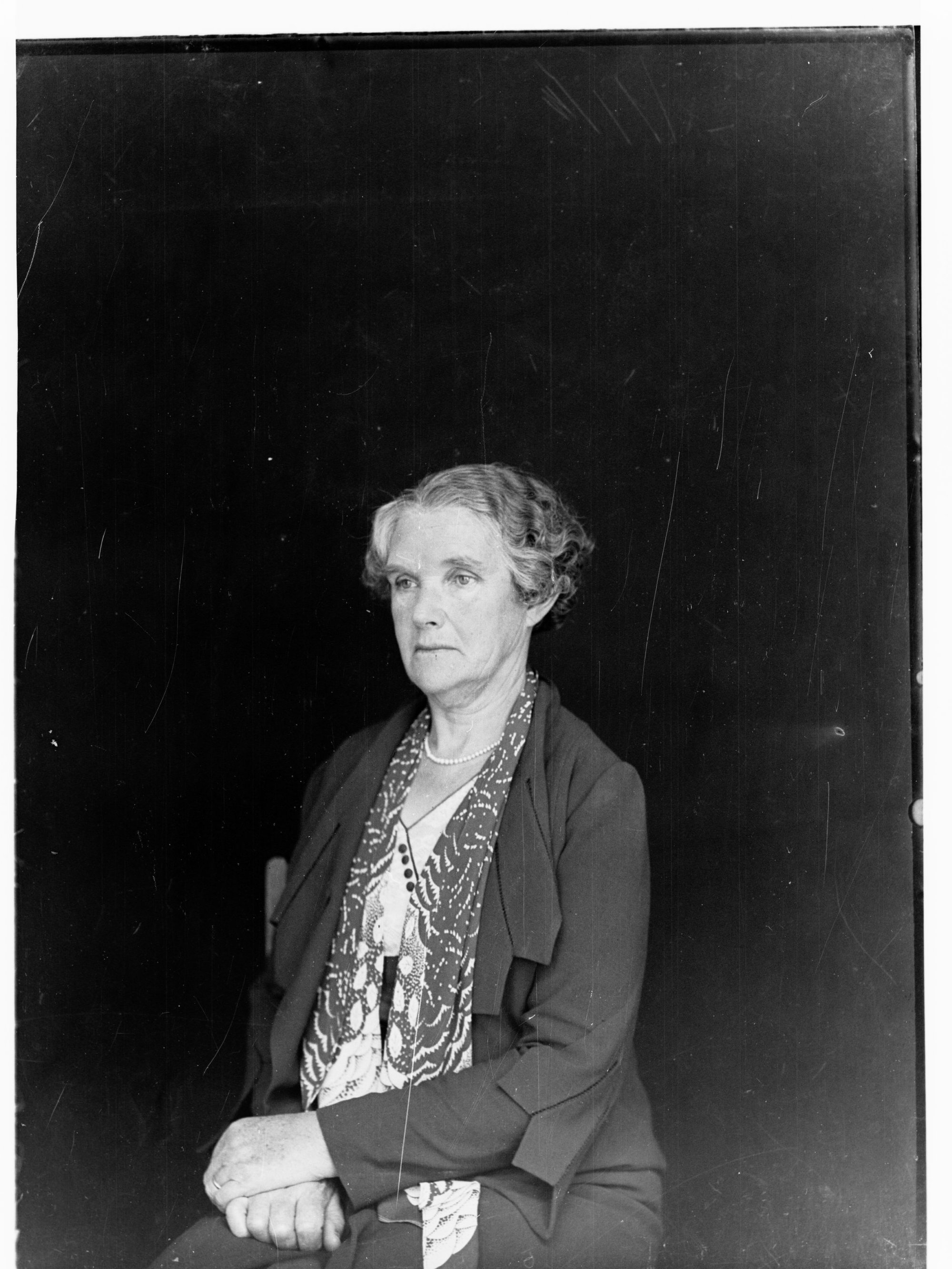 Portrait of unidentified woman