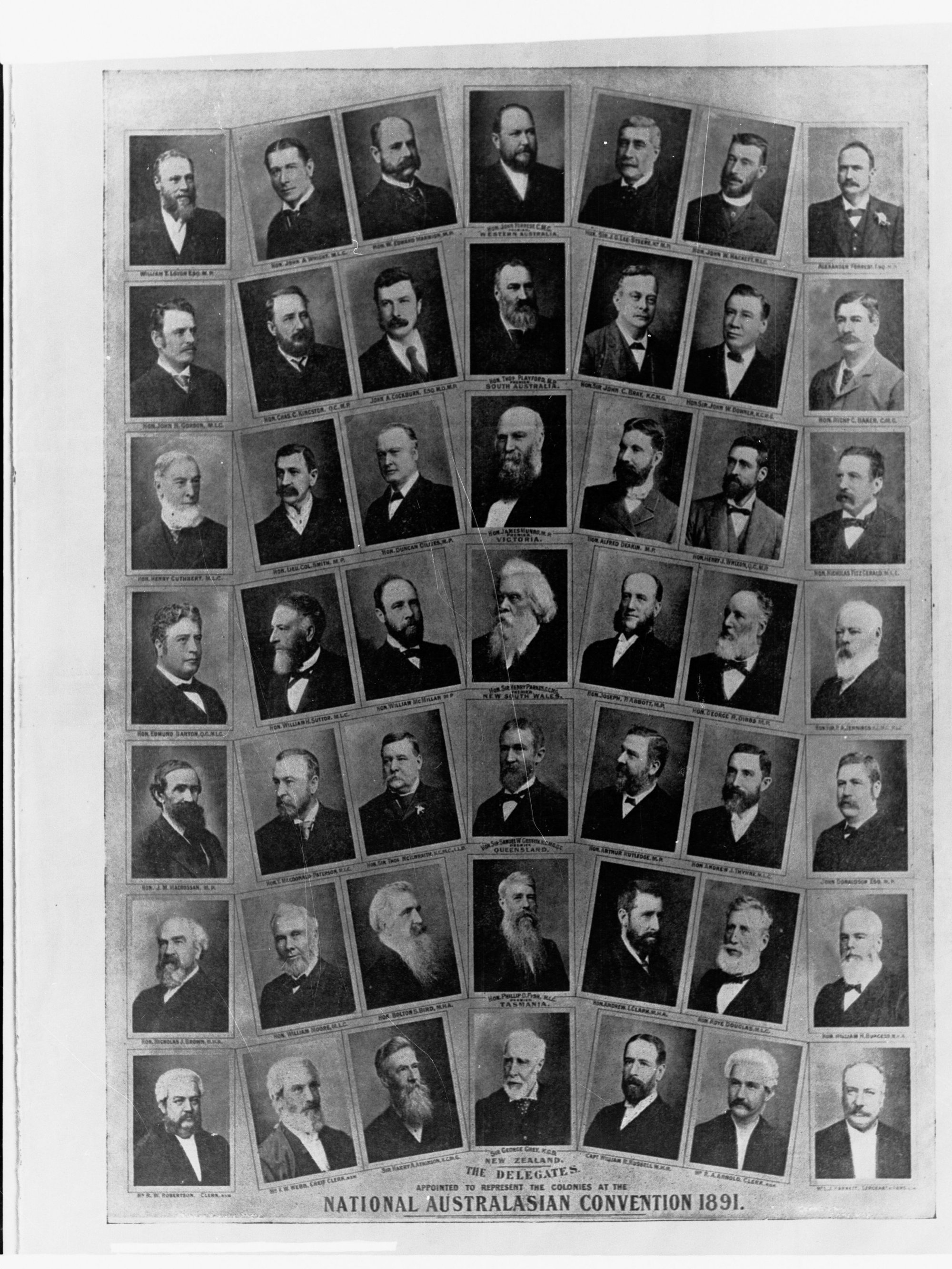 Delegates for National Australiasian Convention