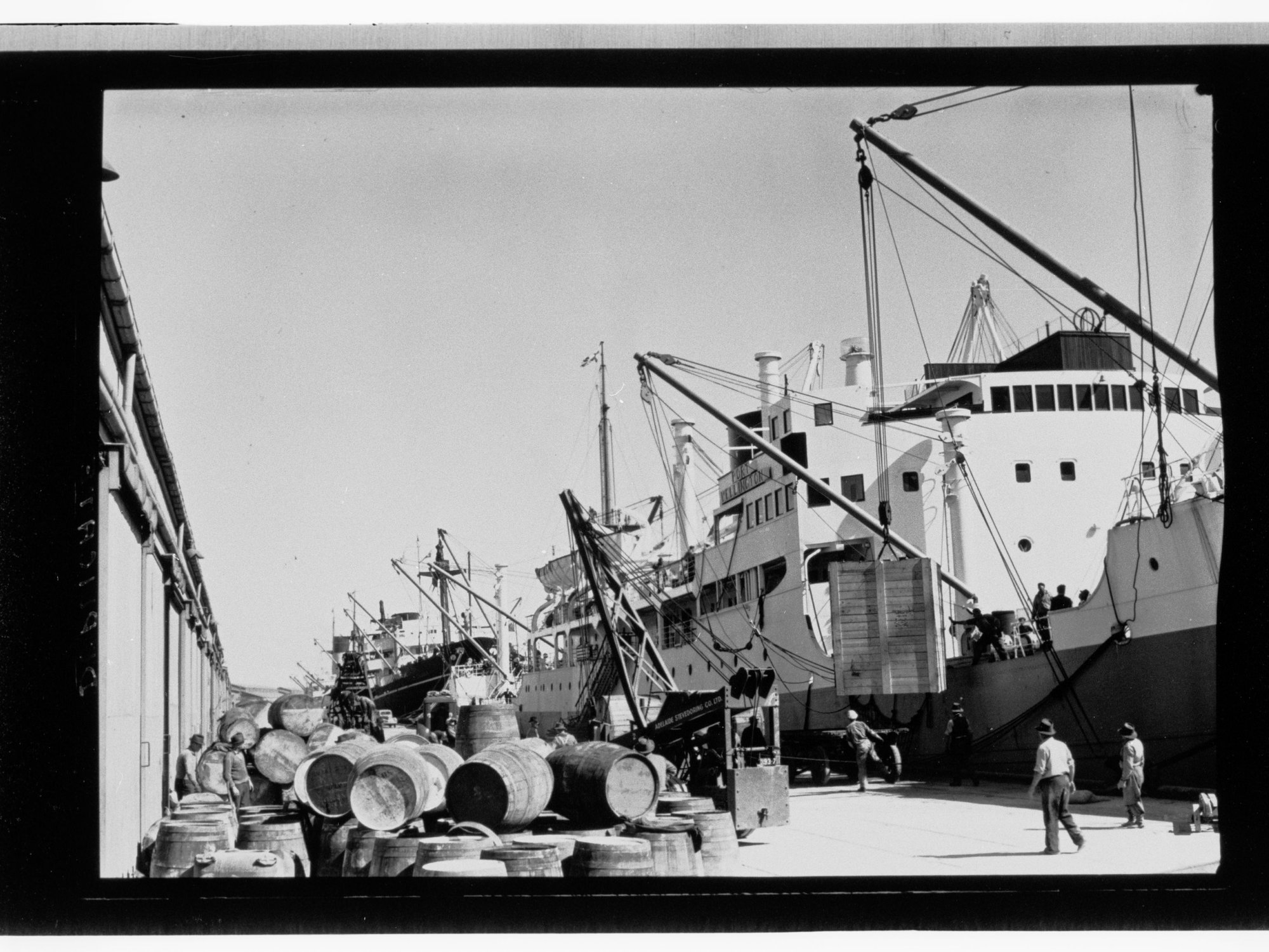 Outer Harbour - ship moored at dock
