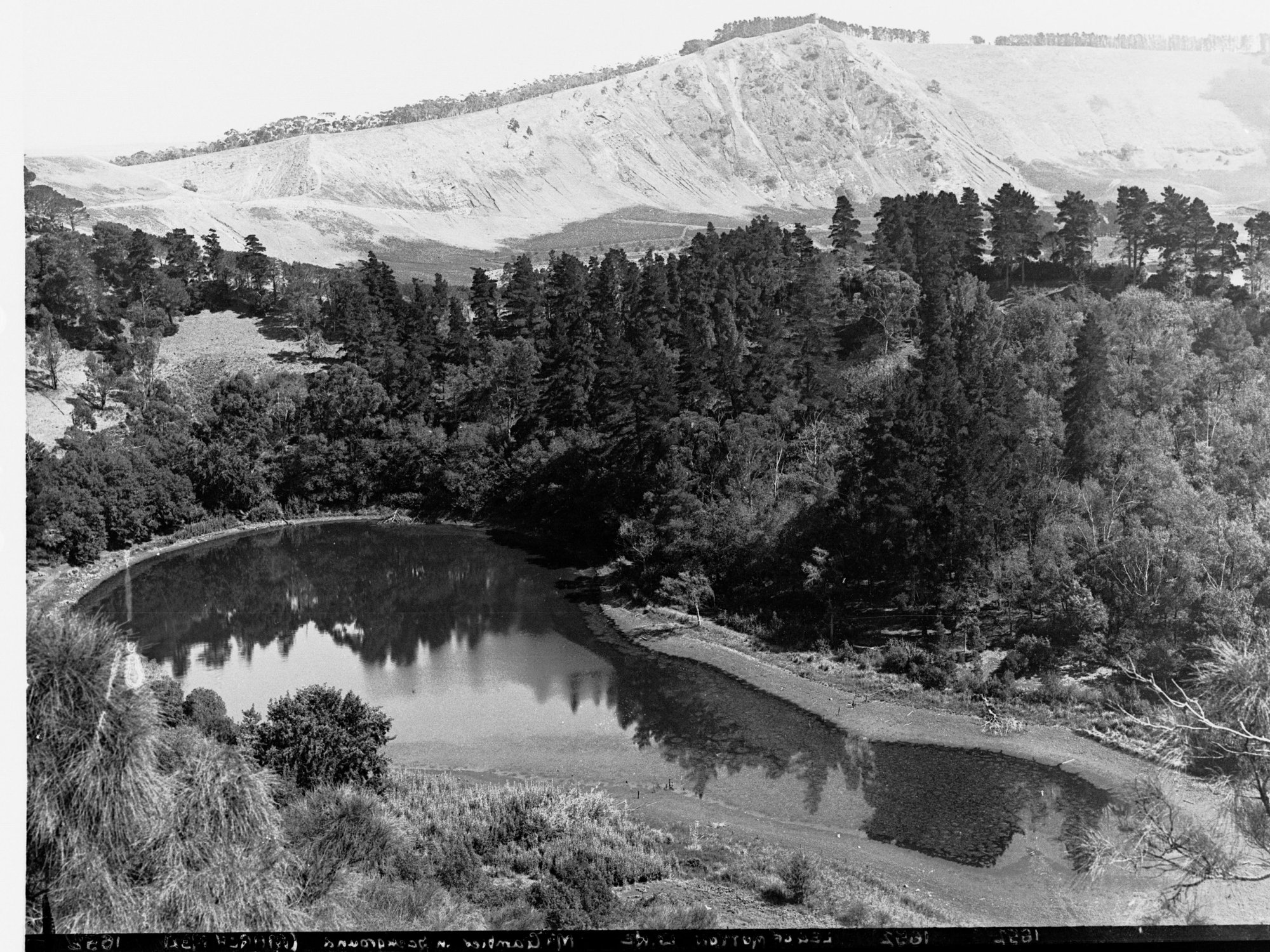 Leg of Mutton Lake and Mount Gambier in Background