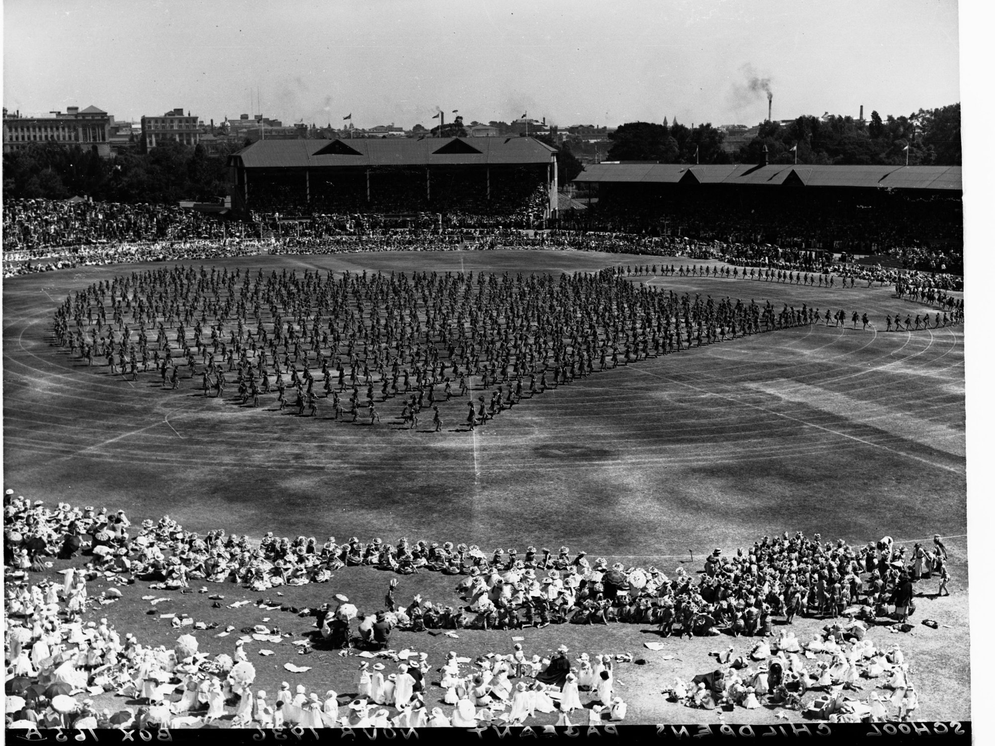 School children's pageant - Adelaide Oval for state centenary