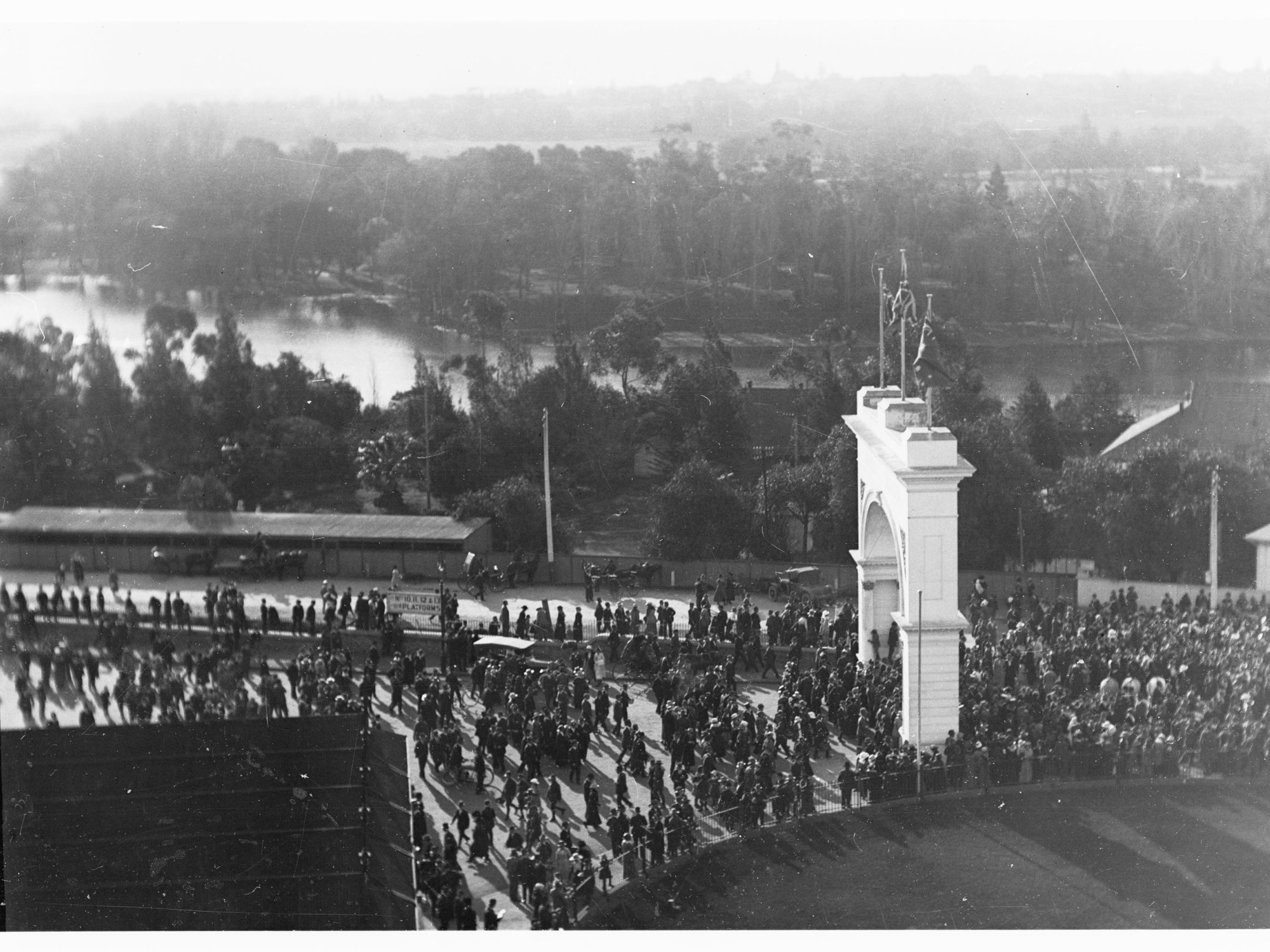 Peace Day Celebrations  Prime Minister Hughes arrival in Adelaide