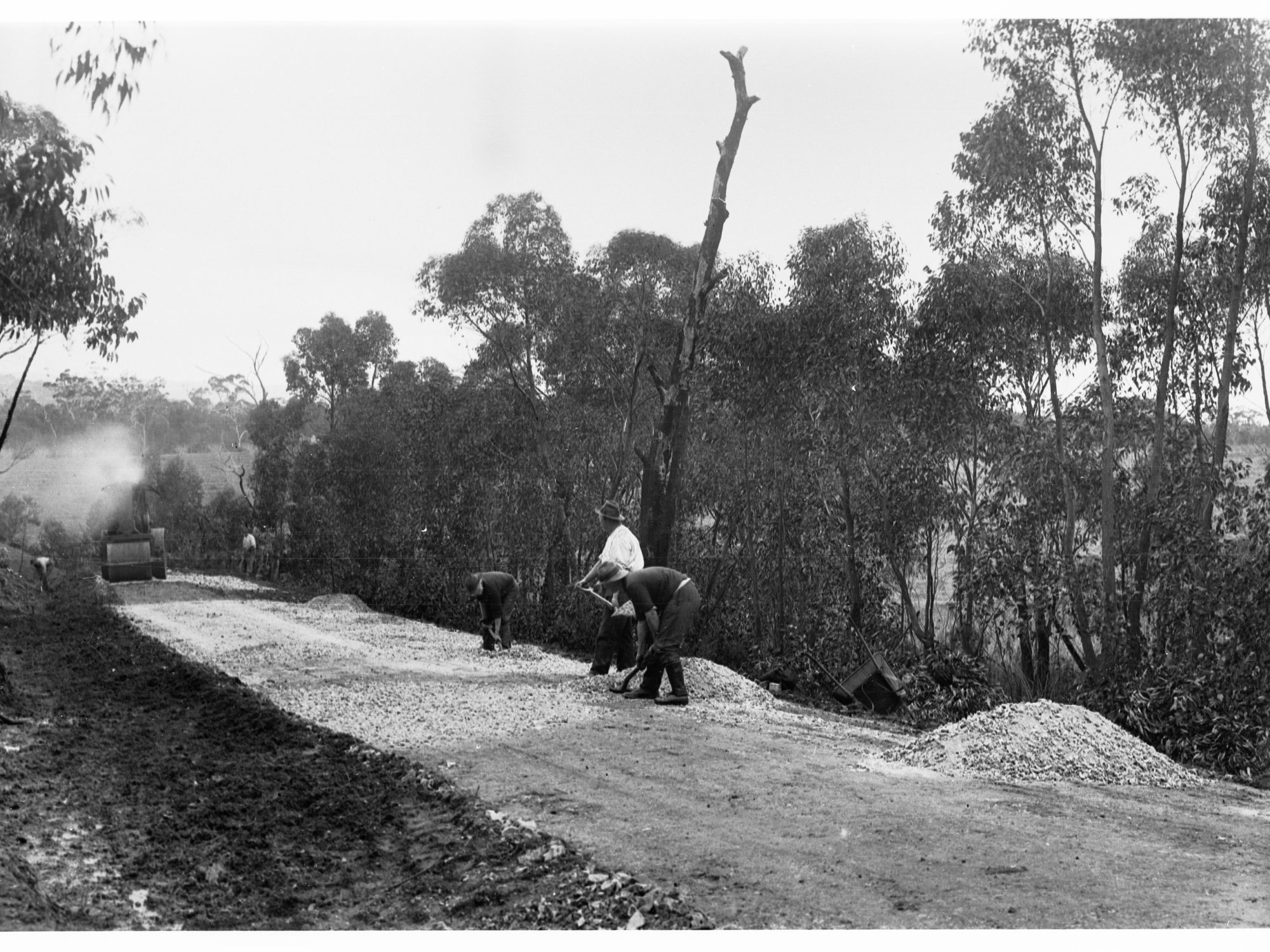 Men Working on Construction of a Road