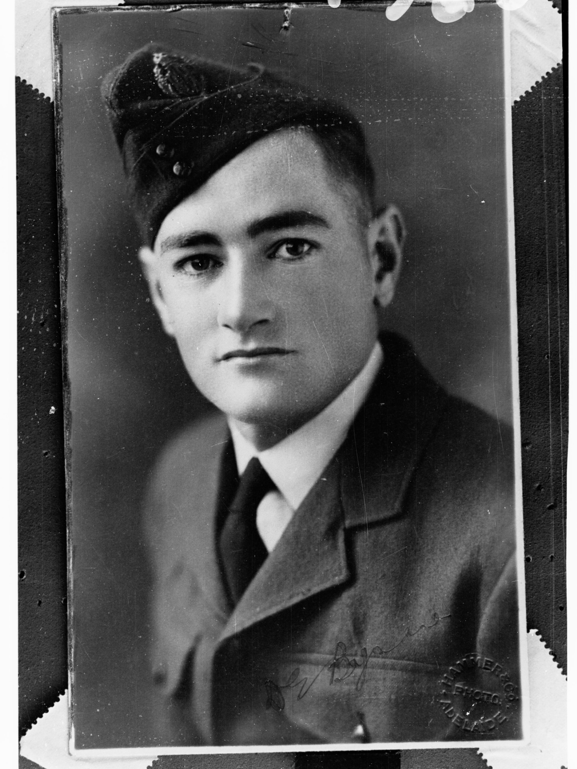 Portrait of man enlisted in Royal Australian Air Force