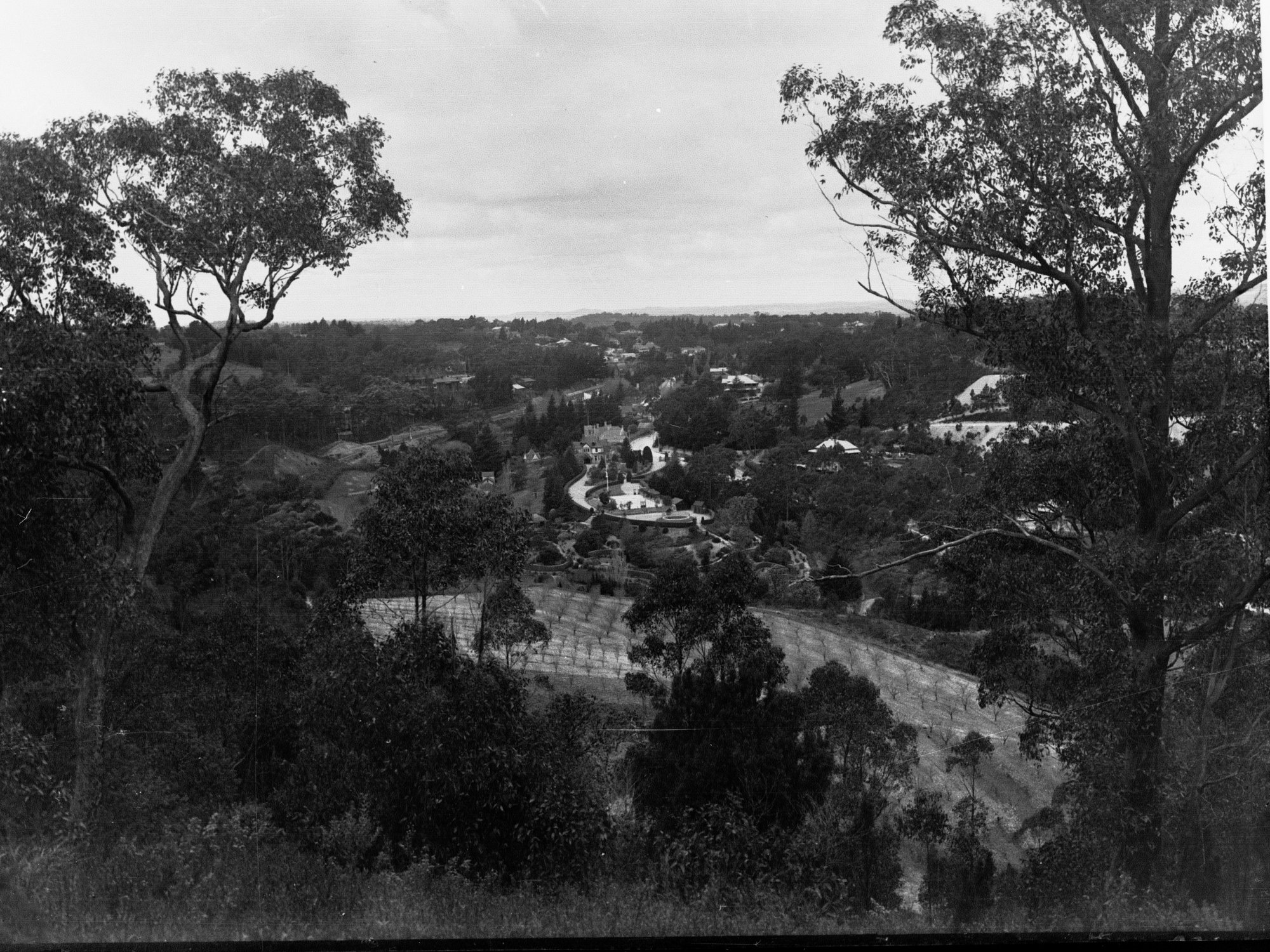 Residences, including Berkeley Vale, near Mount Lofty Railway Station, Stirling