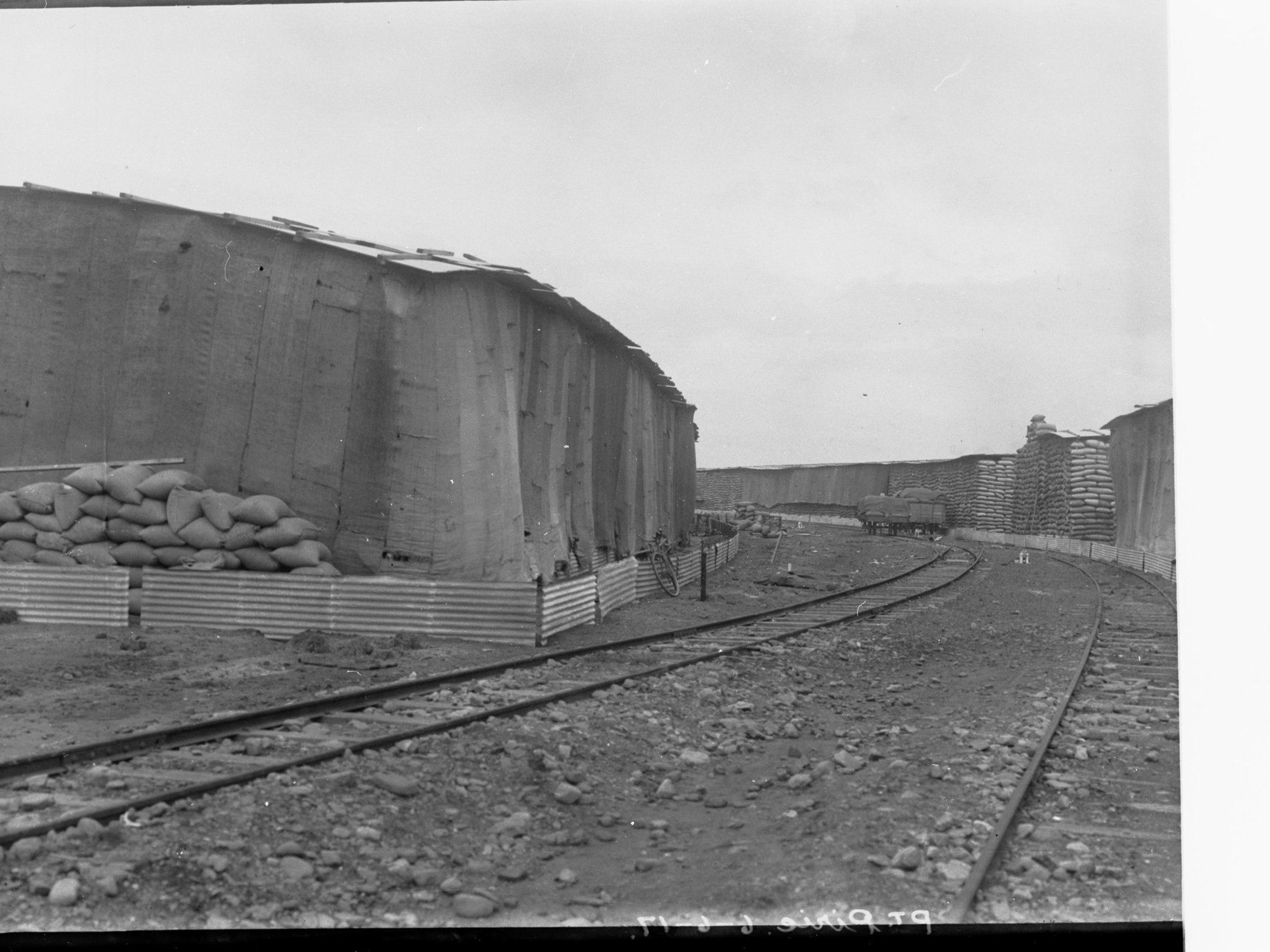 Wheat stacks at Port Pirie