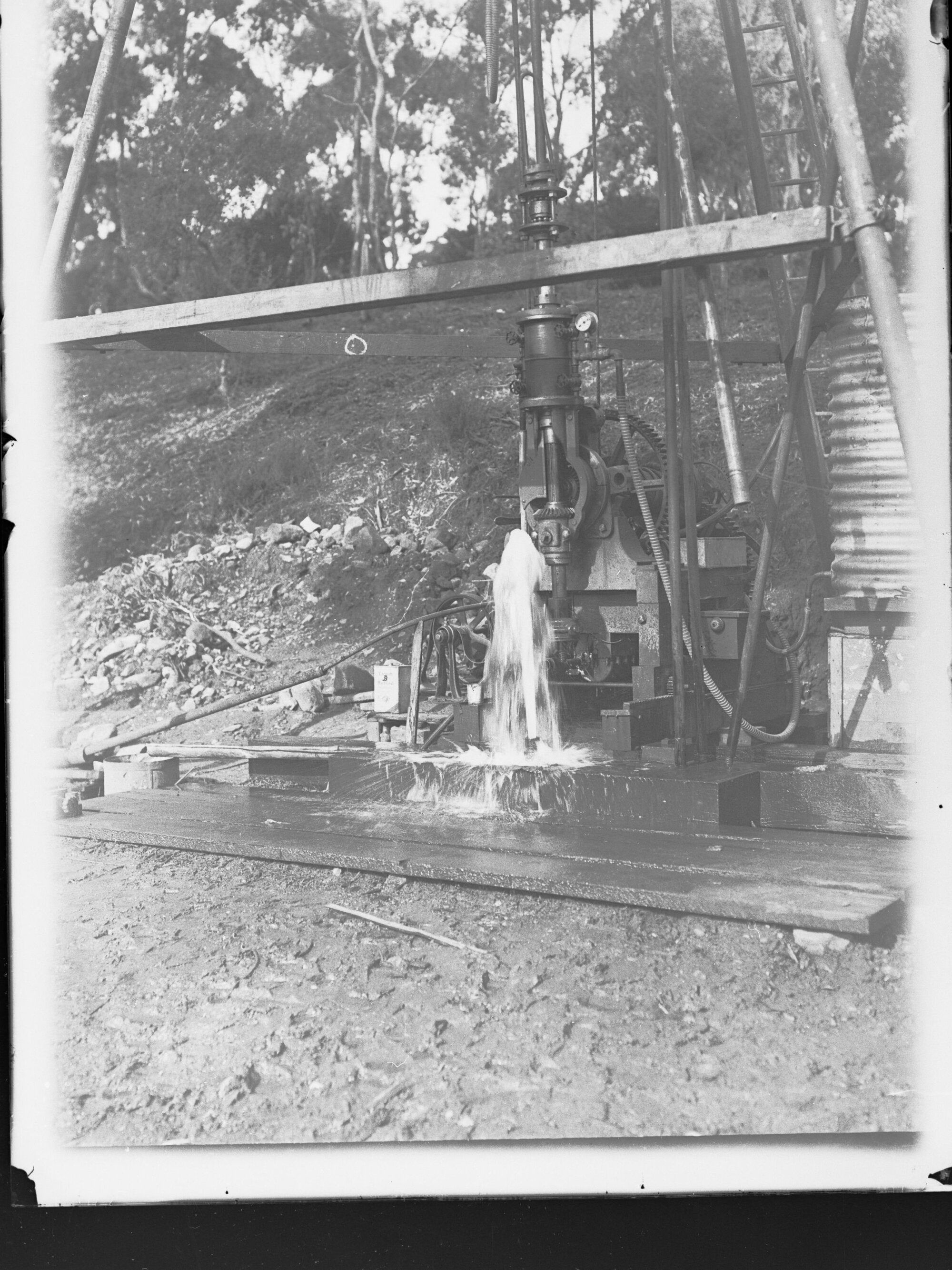 Water bore in the bush, location unknown