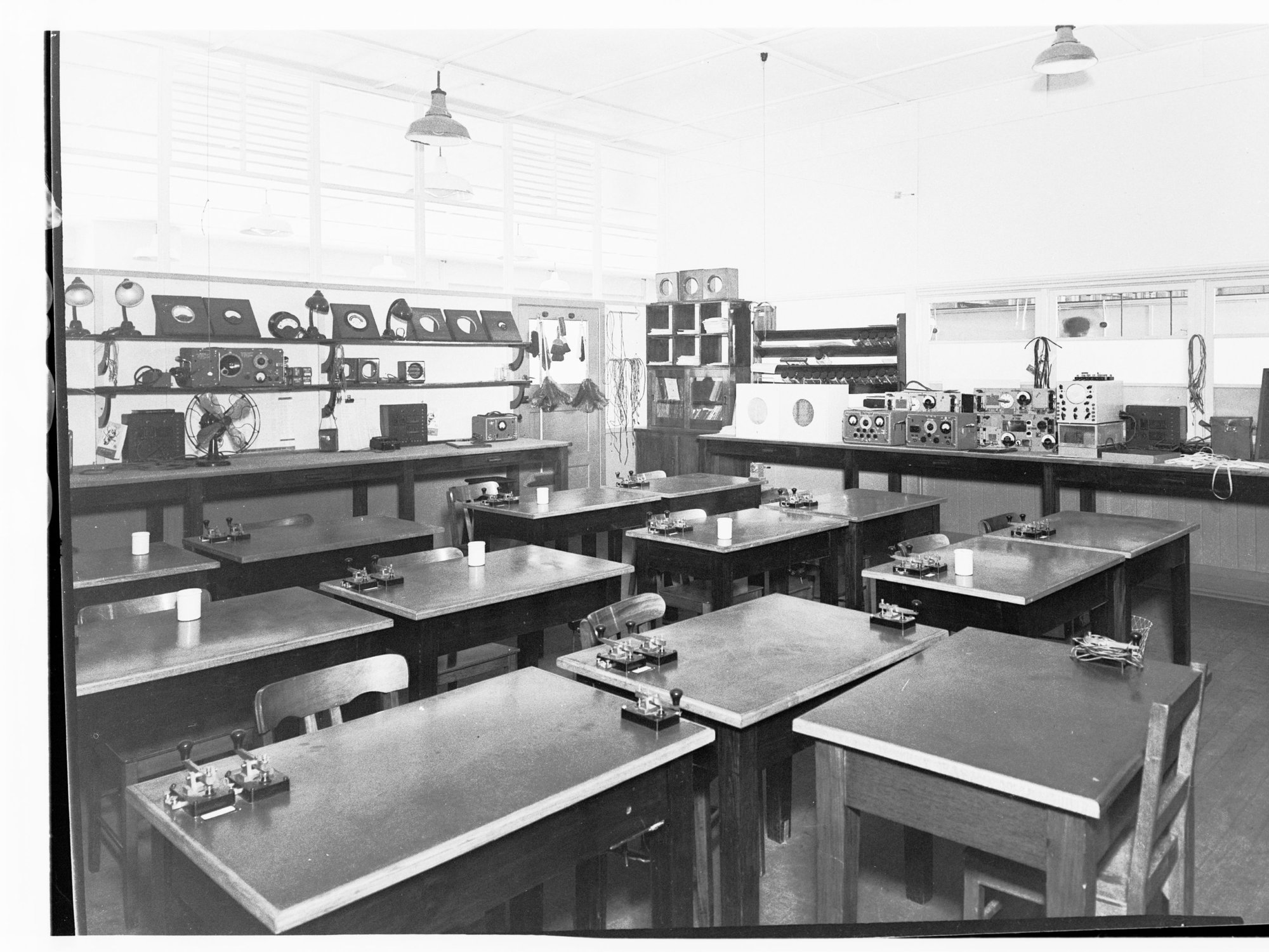 Reconstruction training school - Education Dept. - electrical class room