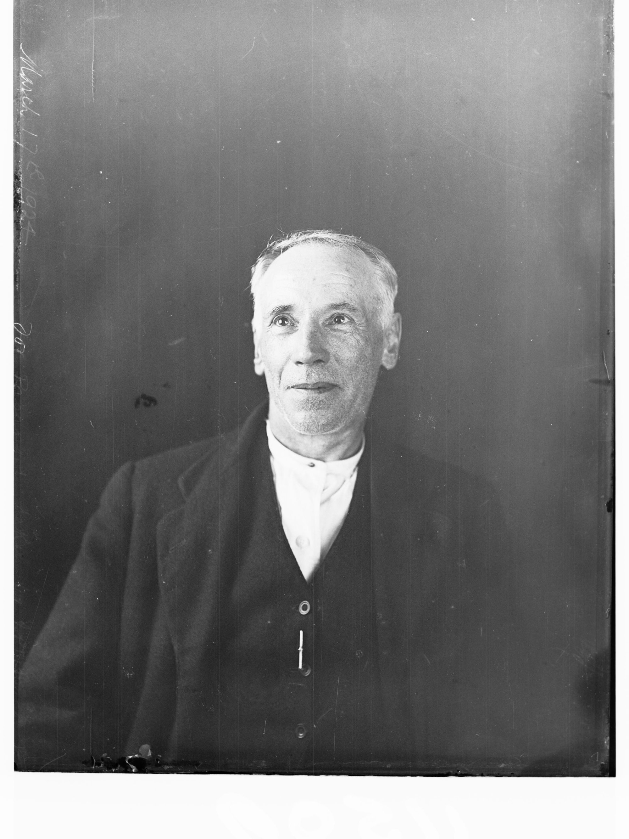 Passport photograph of unknown man