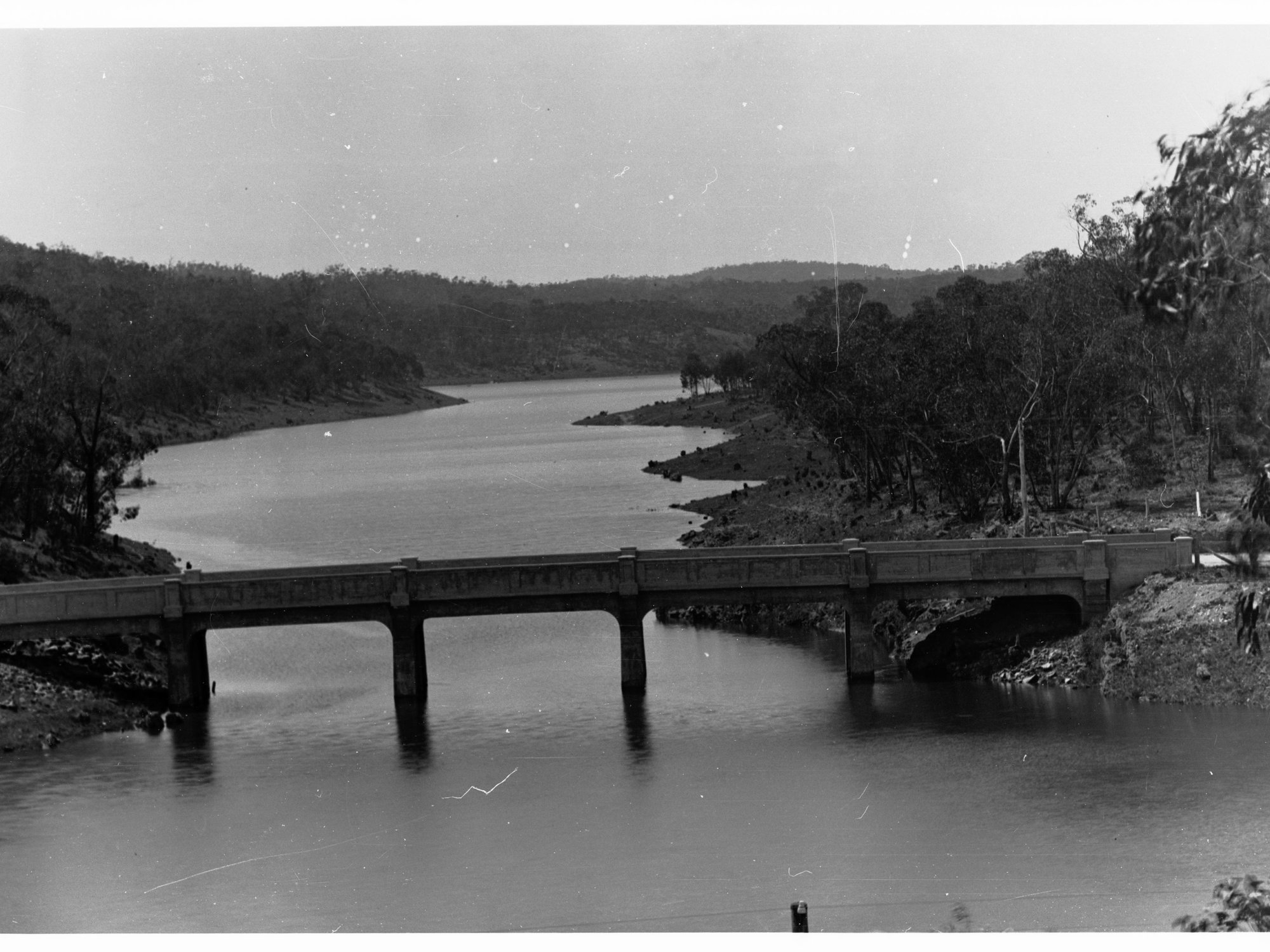 Millbrook Reservoir Showing Bridge