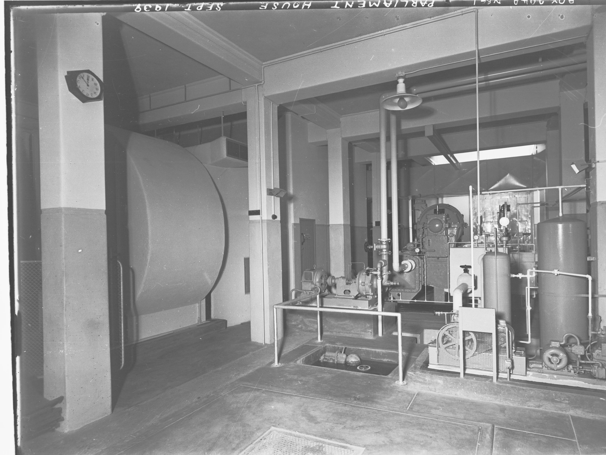 Parliament House boiler room