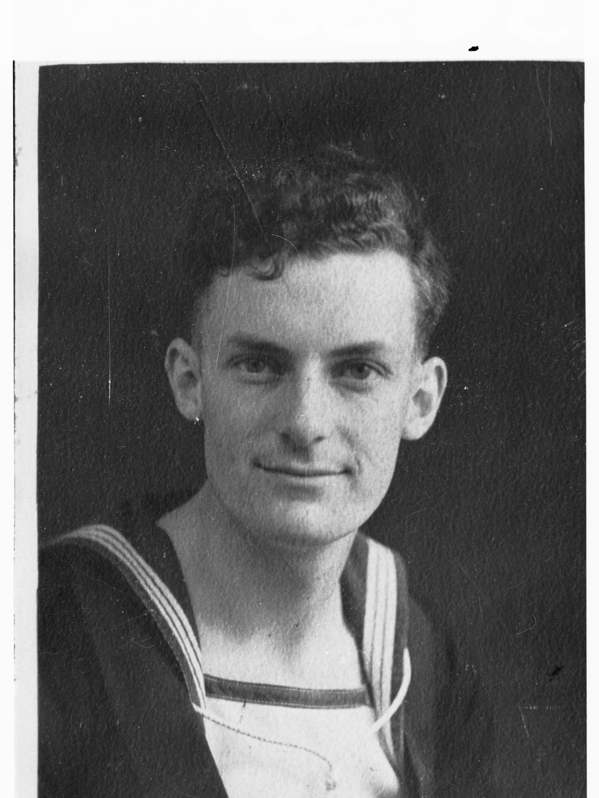 Portrait of man enlisted in Royal Australian Navy - photo copied for Roll of Honour