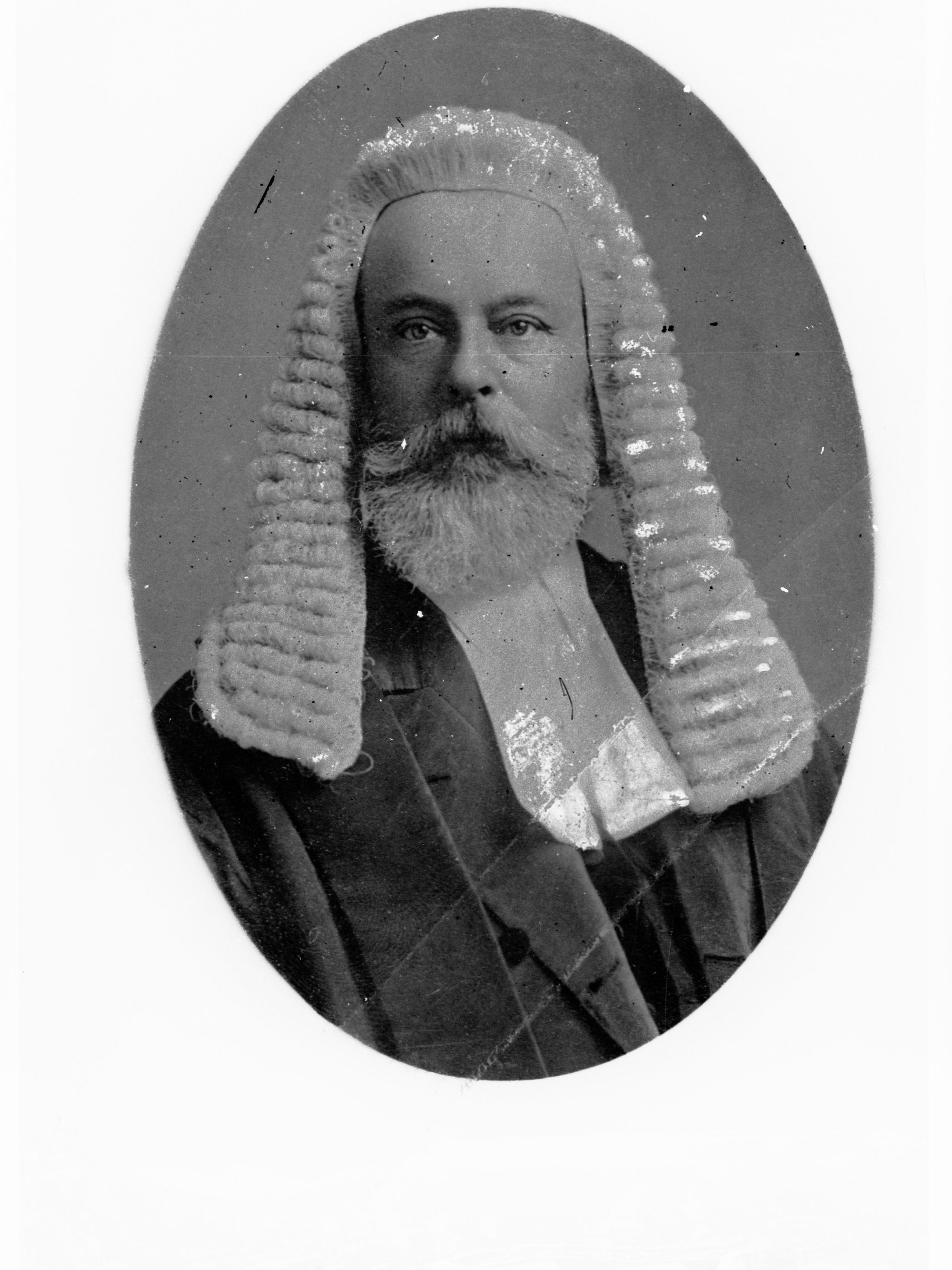 Portrait of Judge W H Bundey (born 30 January 1839 in Hampshire, England)