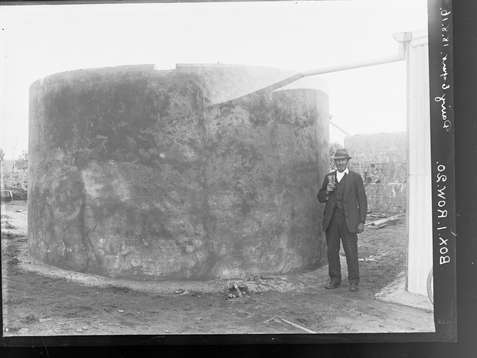 Water tank on Mr Hudd's farm, Bletchley, near Strathalbyn