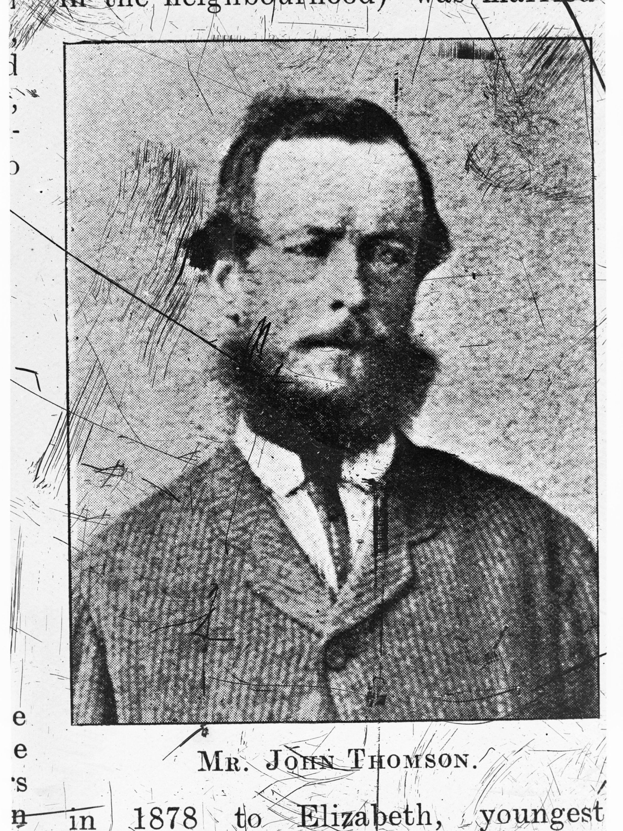 Portrait of Mr John Thomson - pastoralist