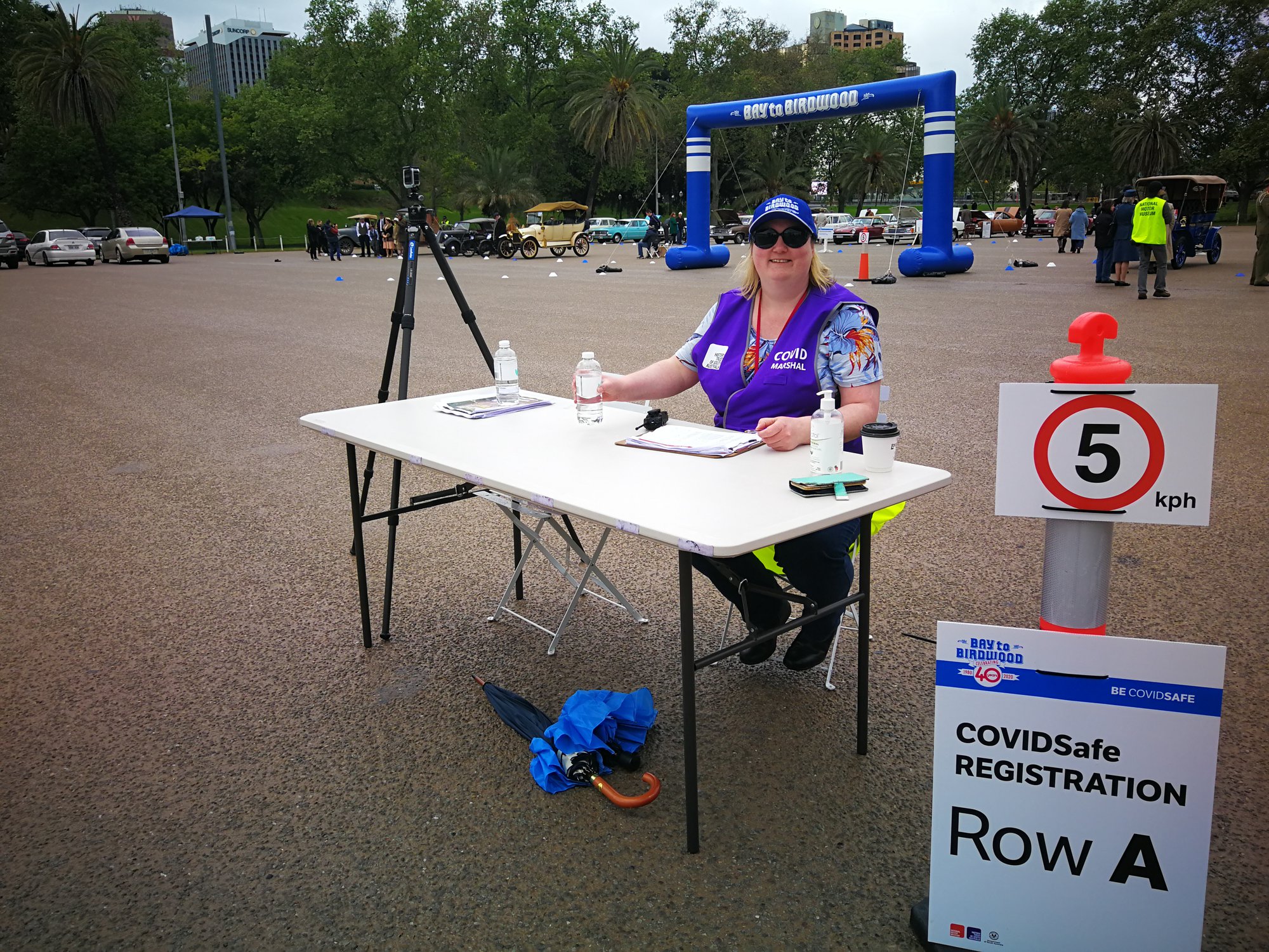 COVID Marshal at Bay to Birdwood 2020