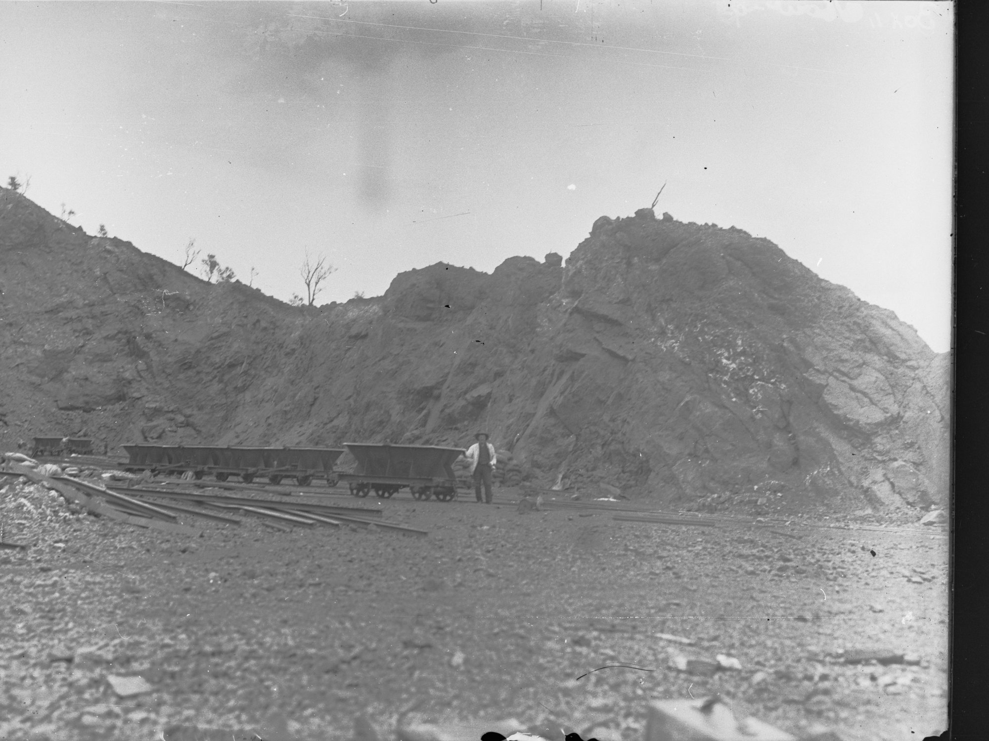 Premier Crawford Vaughan, at Iron Knob, South Australia.
