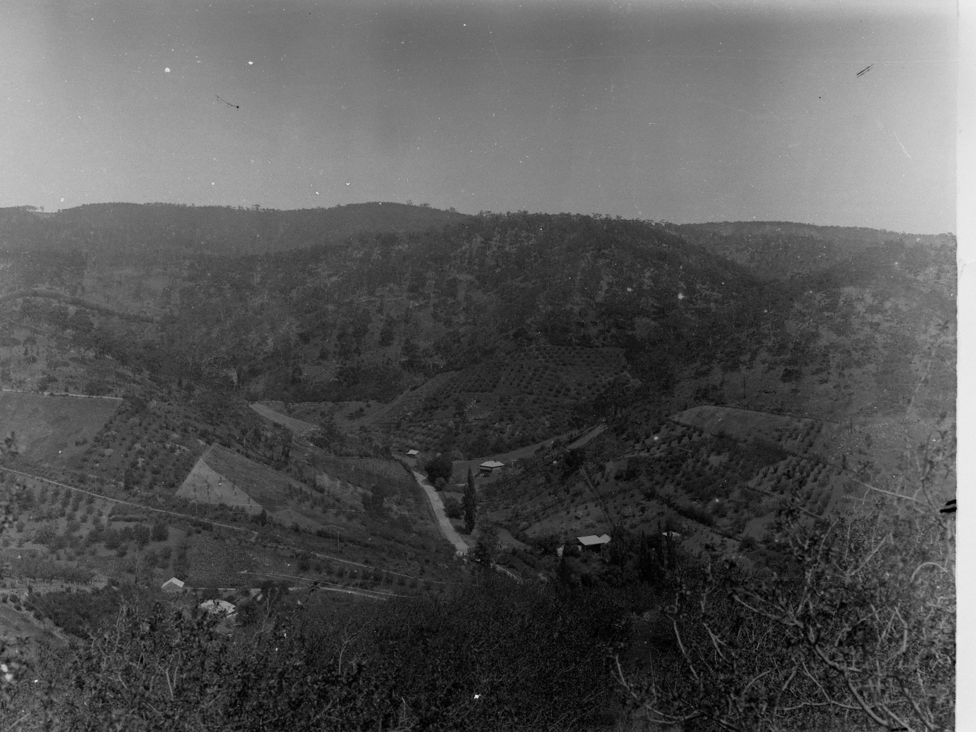 Montacute view near Corkscrew Road including cottage