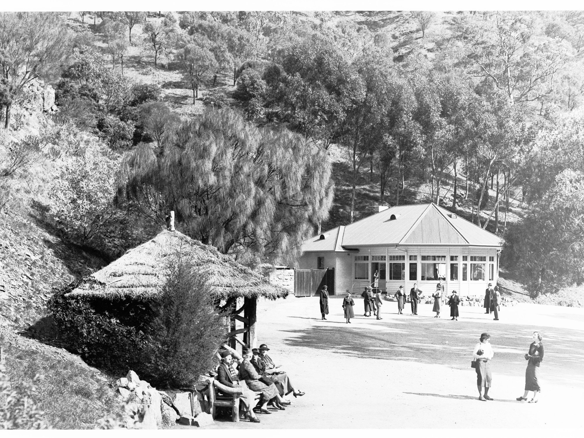 Morialta Falls - showing tea rooms