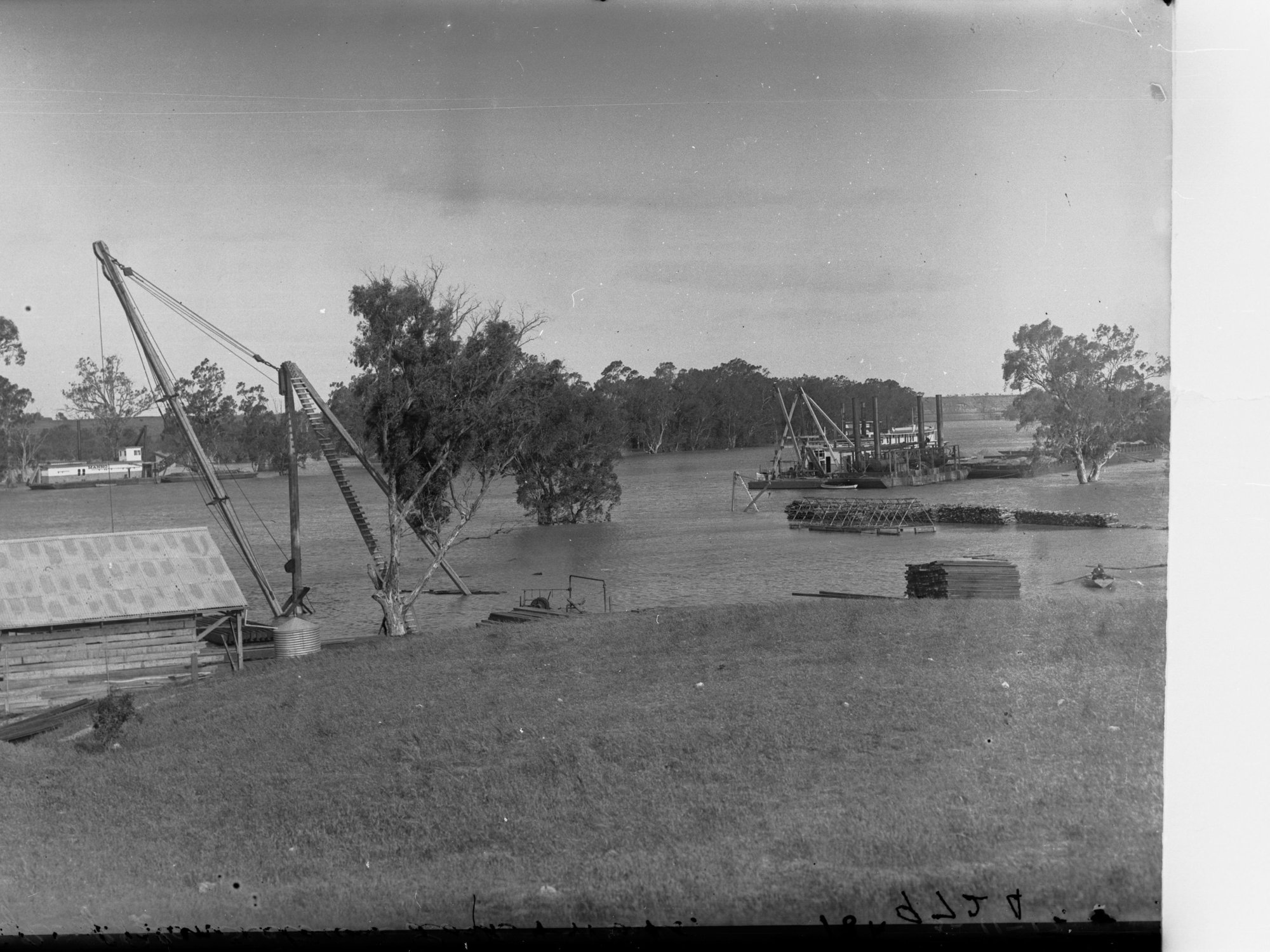 Site of Blanchetown lock and works, River Murray