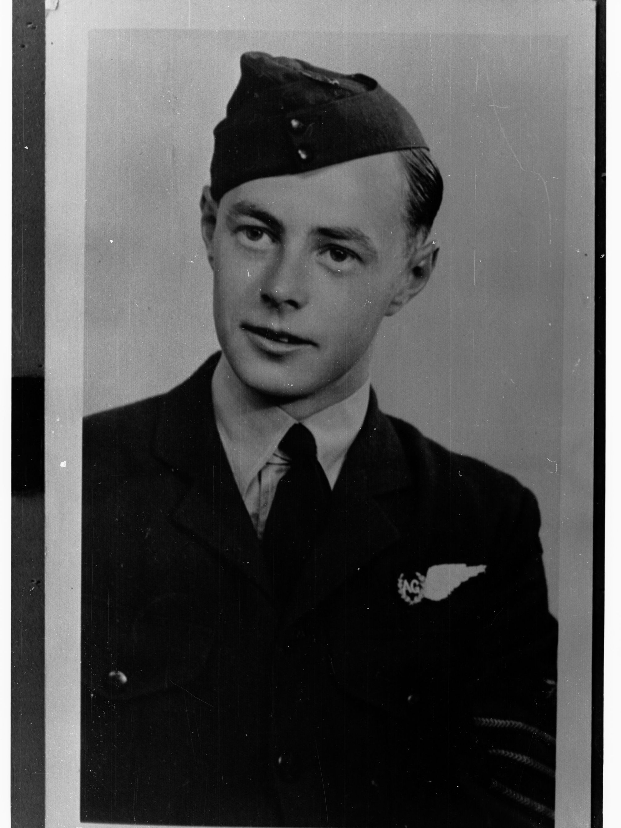 Portrait of Flight Sergeant R C Wesley Smith, Royal Australian Air Force - photo copied for Roll of Honour