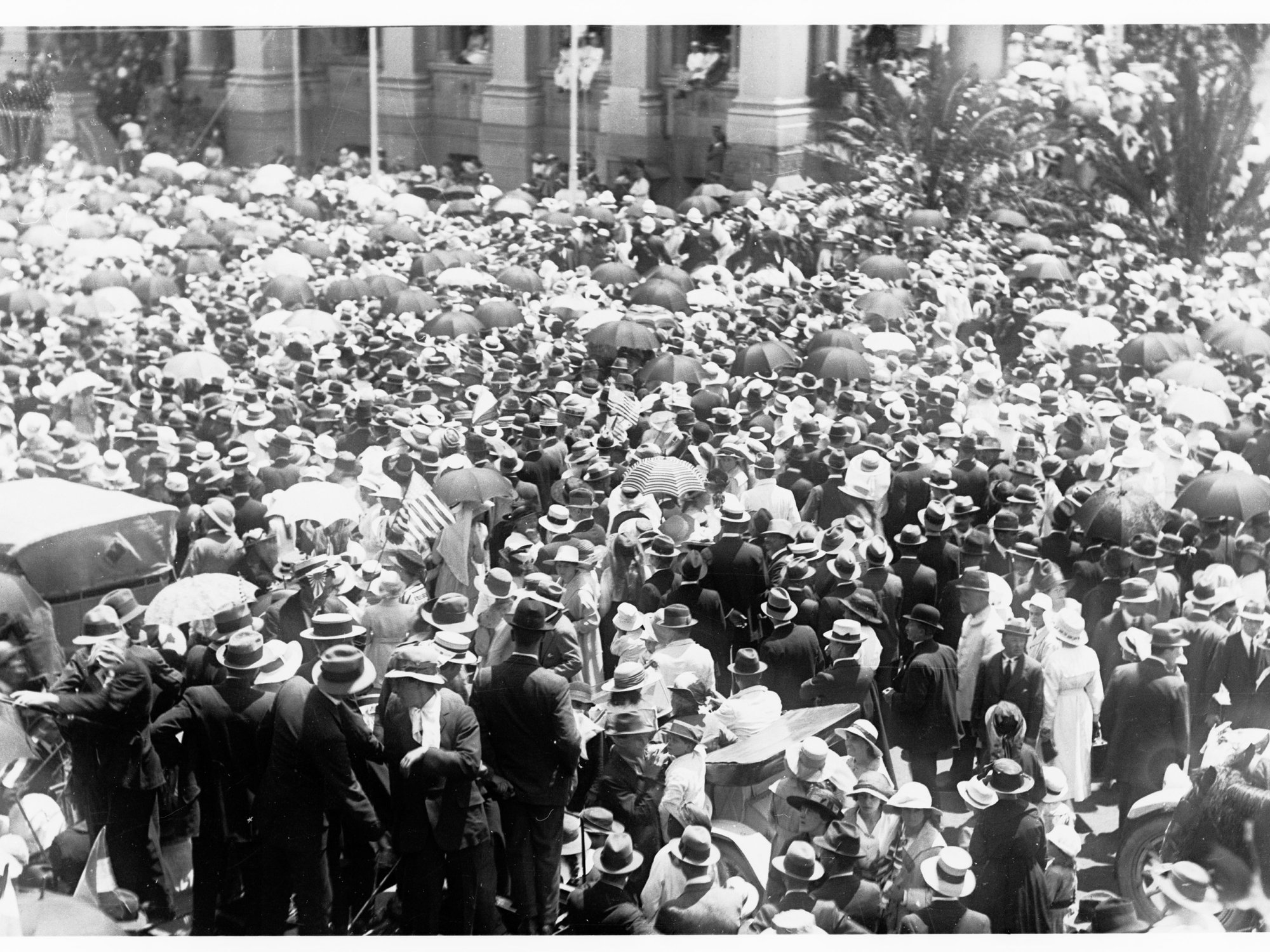 Peace Day Celebrations, North Terrace by Parliament House