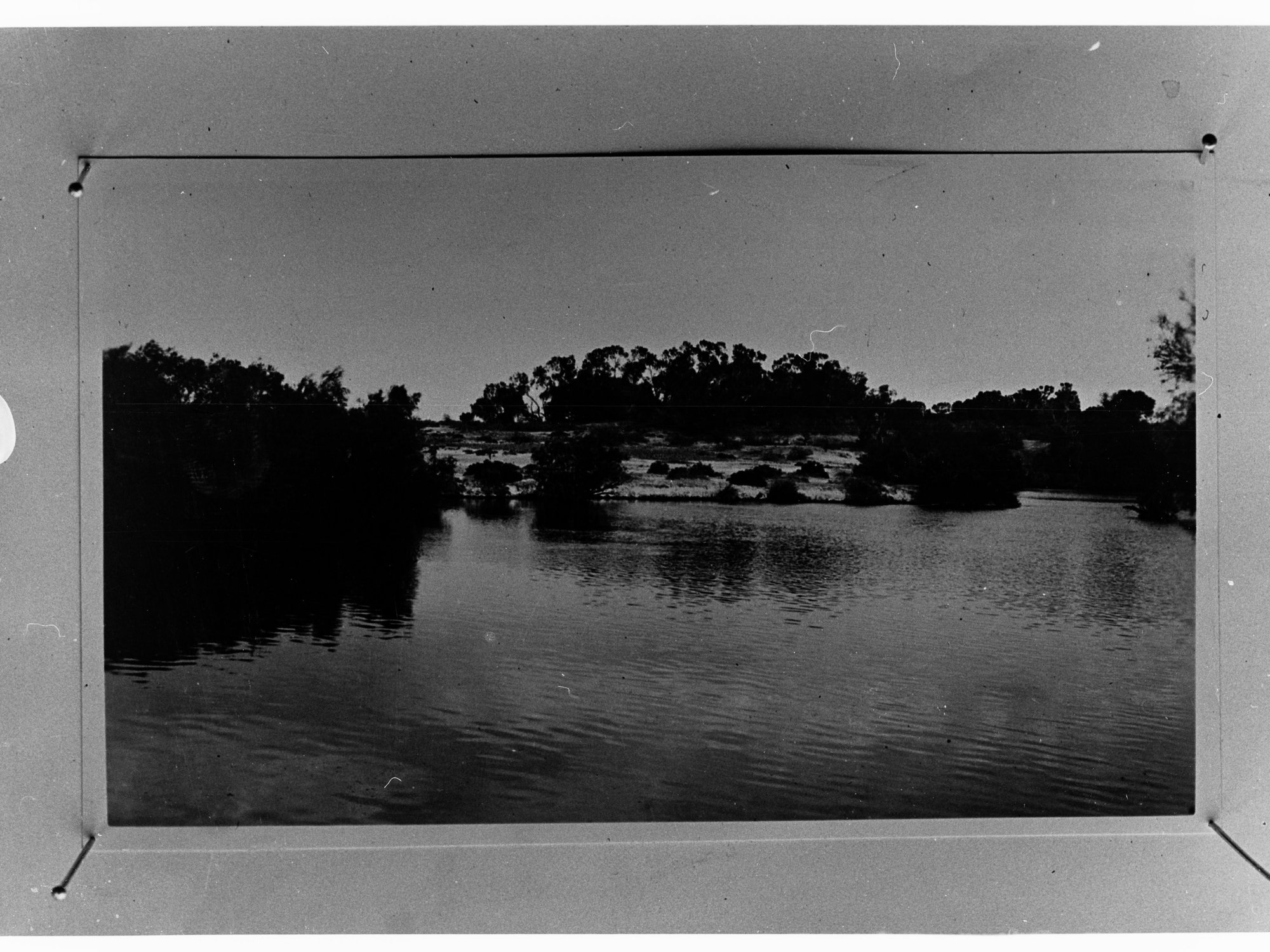 Rural view - showing river and trees - no information recorded