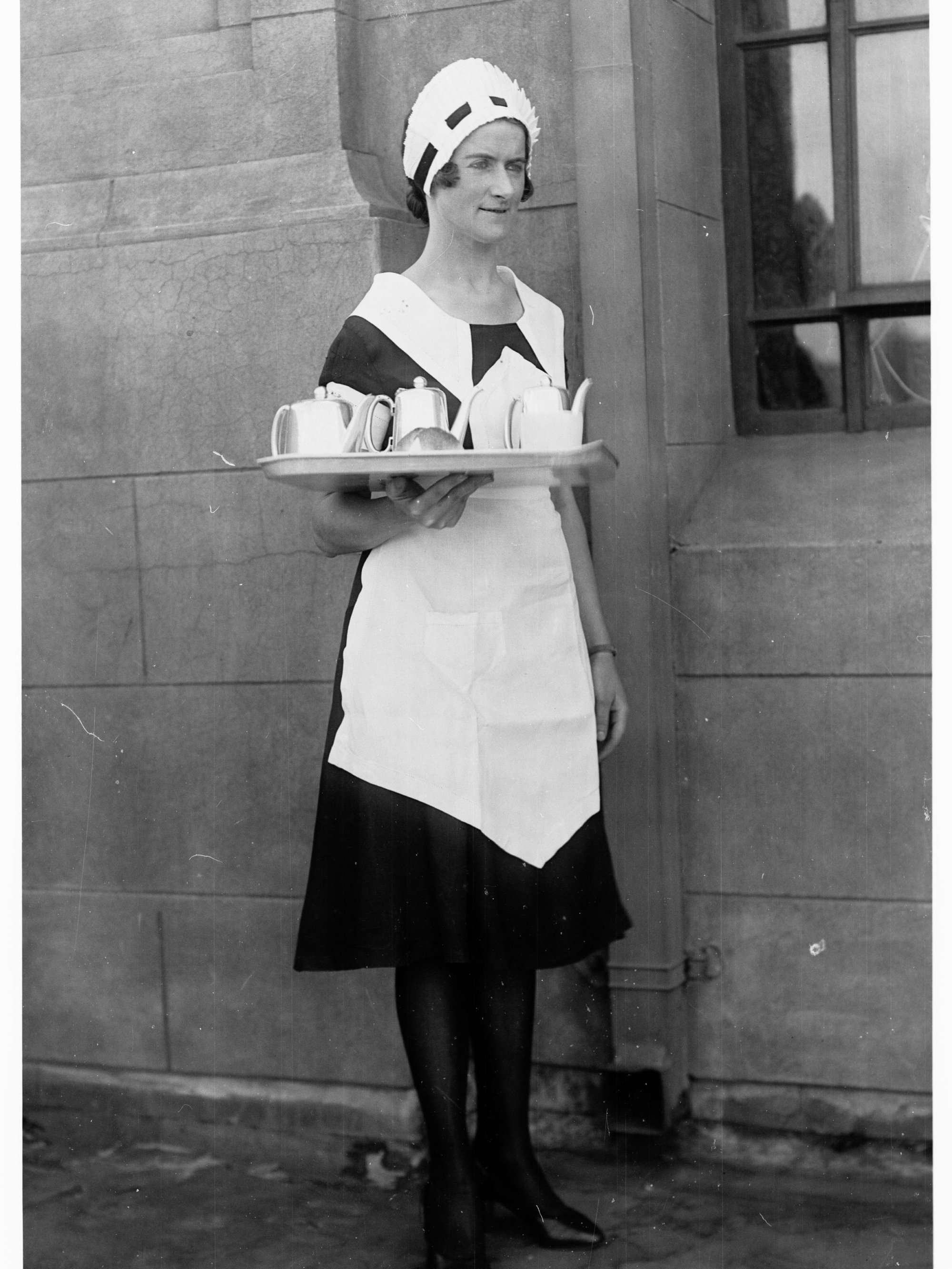 Railways Waitress, photograph taken for advertising agent