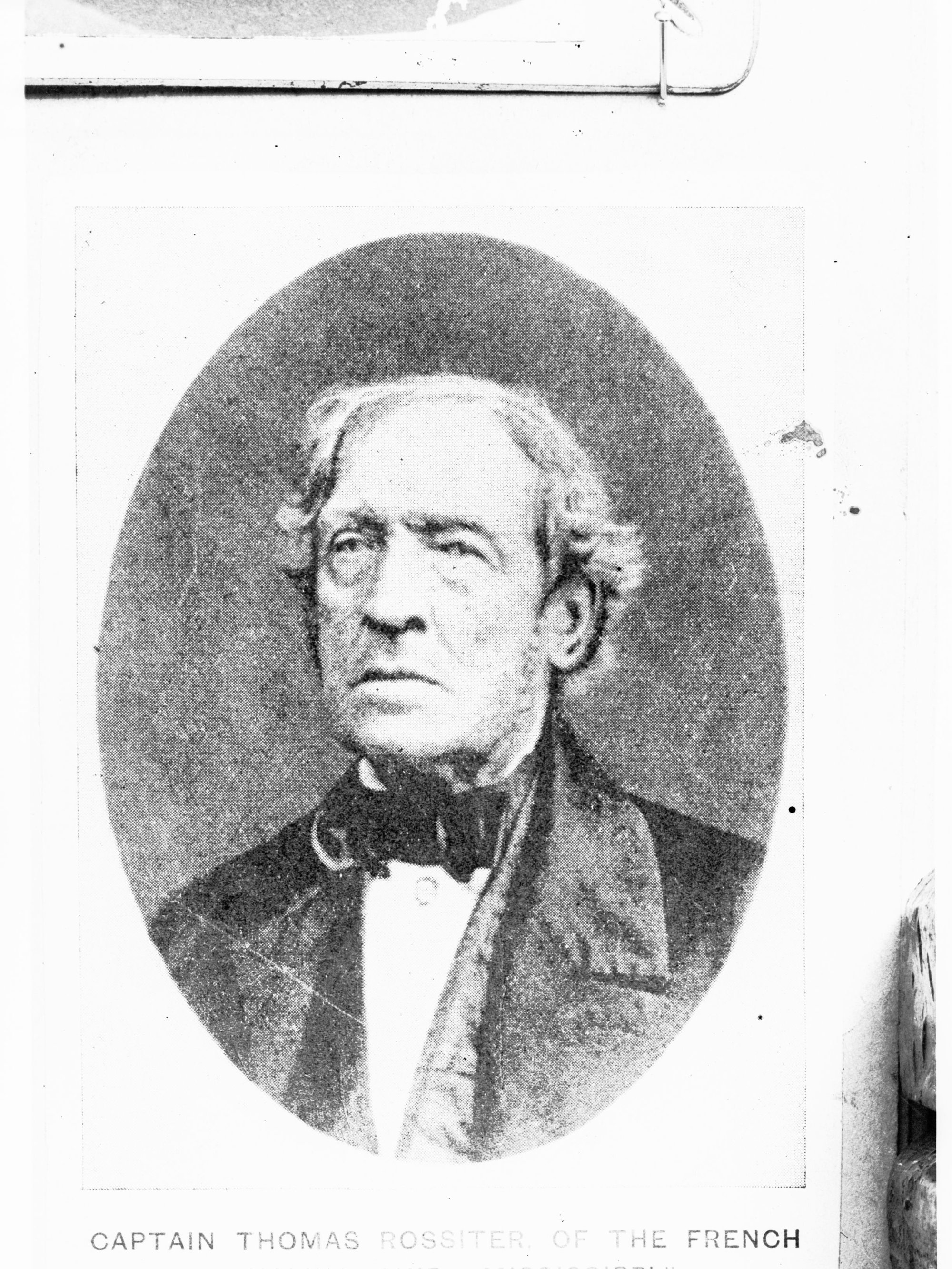 Portrait of Captain Thomas Rossiter - Captain of the French Whaling Ship Mississippi