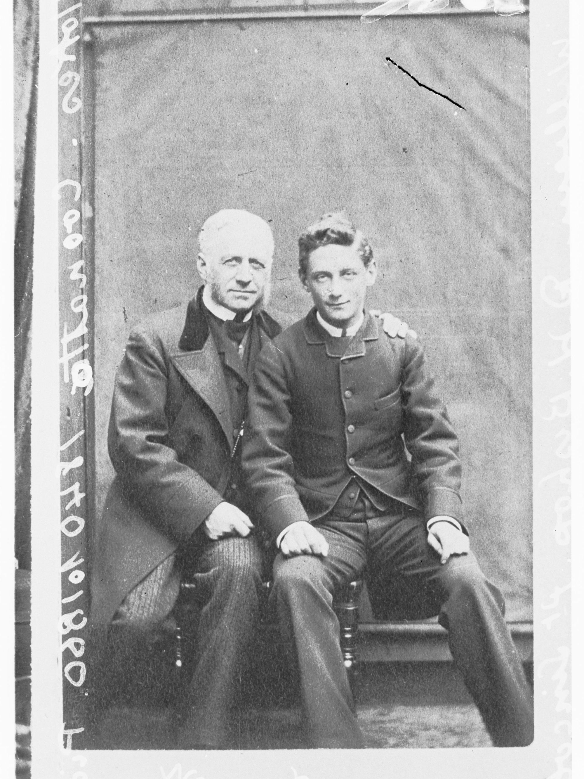 Portrait of Mr F W Stokes of Coonatto and a younger man (may be the son)