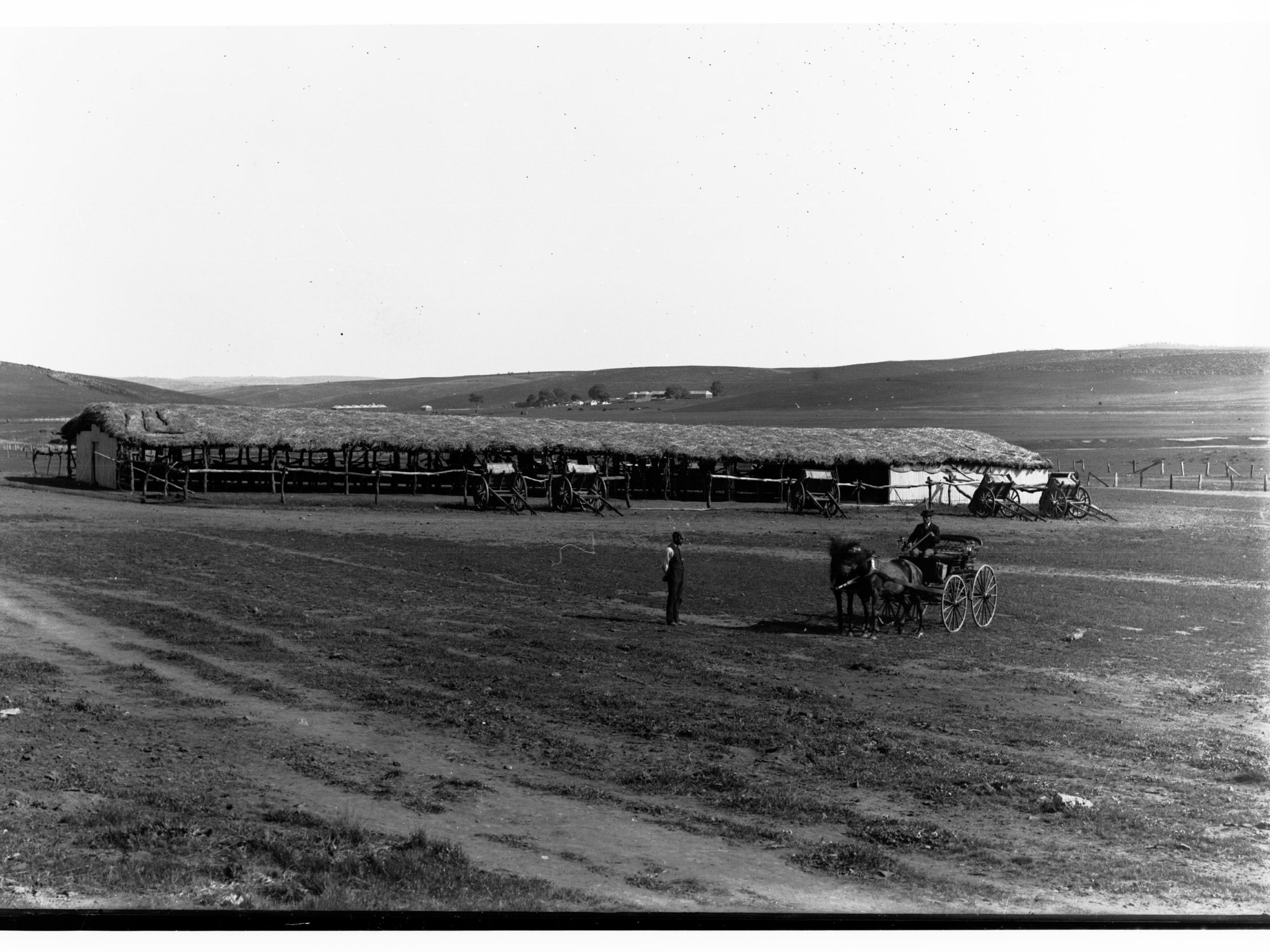 Farm with Horse and Carts