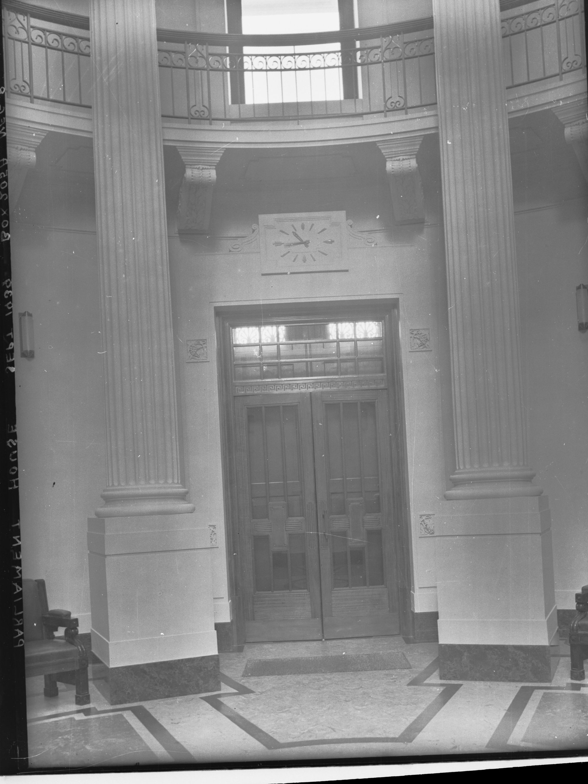 Door inside Parliament House