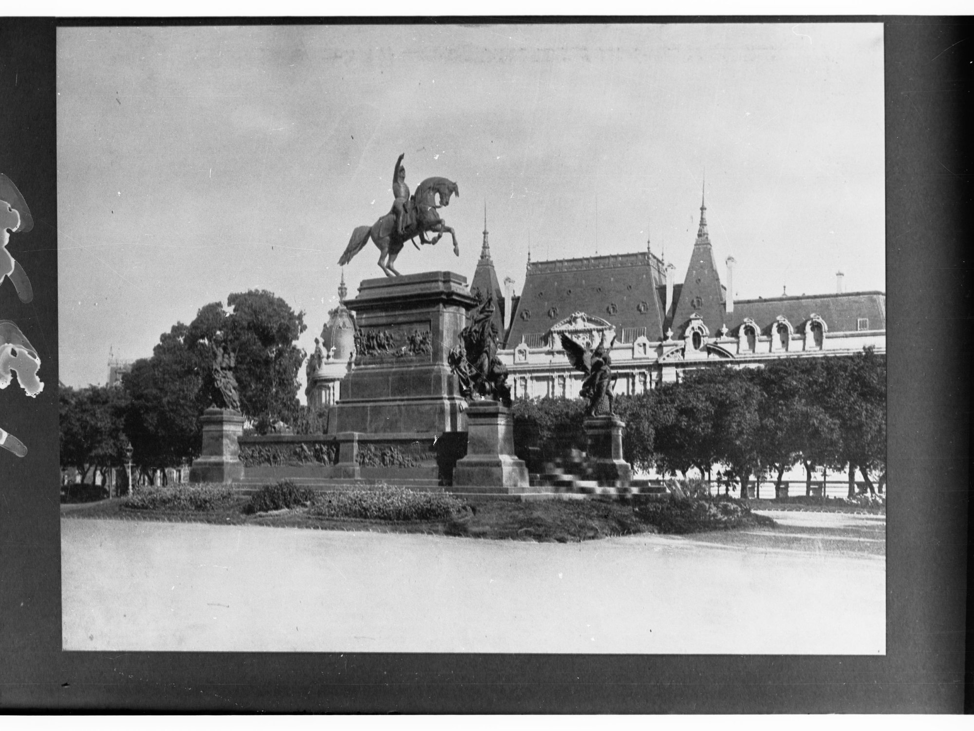 Statues in Front of a Building