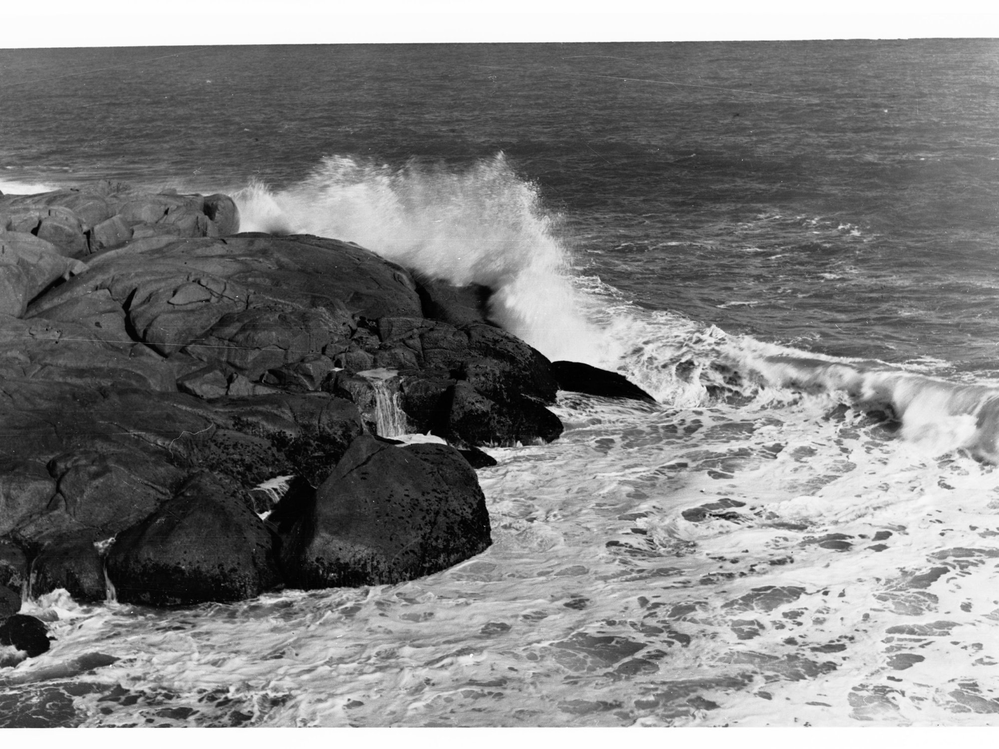 Sea Crashing Against Rocks